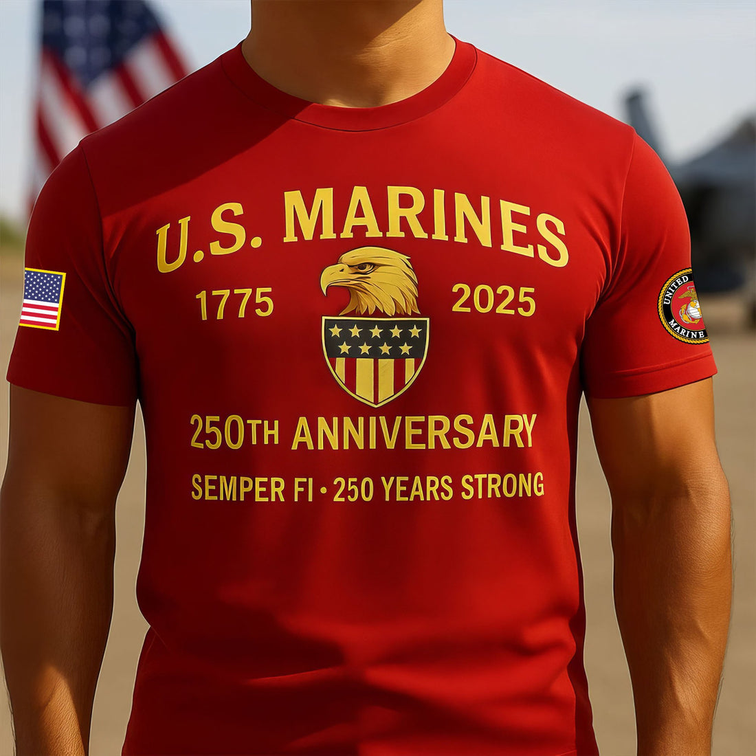 Premium USMC T-Shirt VPVC930128, 250th Anniversary Marine Corps Shirt, Gifts For Marine Veteran, Gifts On Father's Day, Veterans Day.