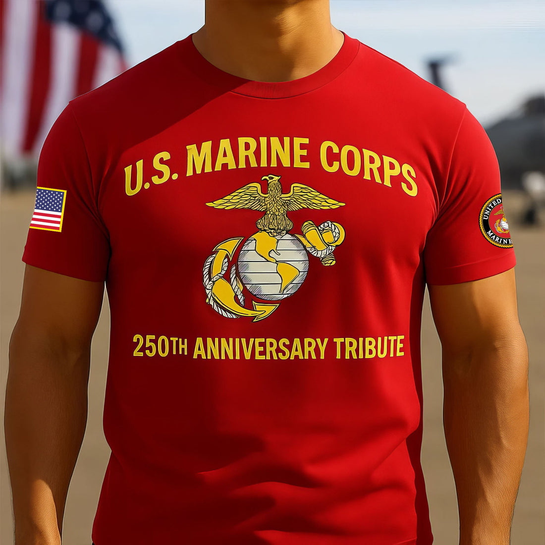 Premium USMC T-Shirt VPVC930131, 250th Anniversary Marine Corps Shirt, Gifts For Marine Veteran, Gifts On Father's Day, Veterans Day.