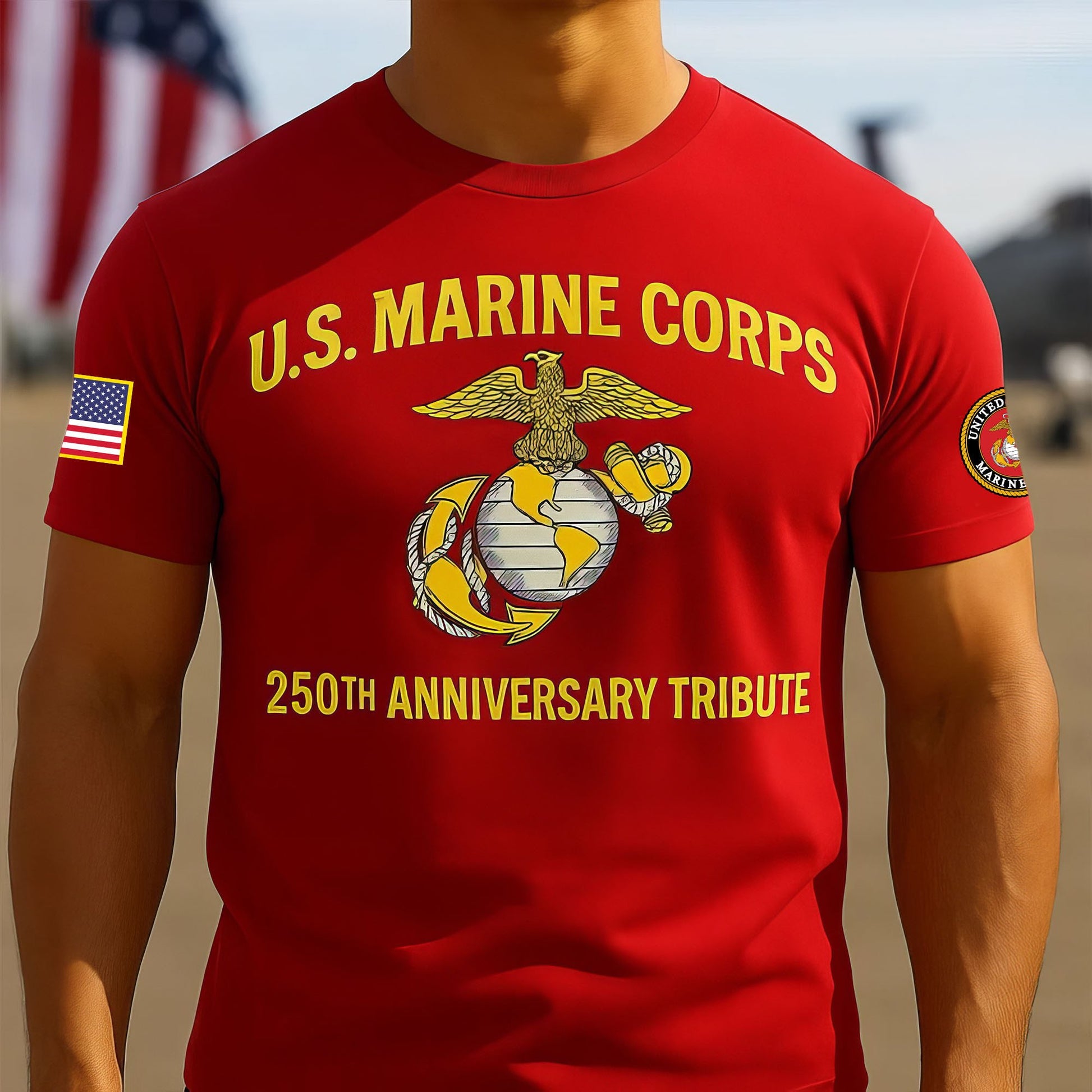 Premium USMC T-Shirt VPVC930131, 250th Anniversary Marine Corps Shirt, Gifts For Marine Veteran, Gifts On Father's Day, Veterans Day.