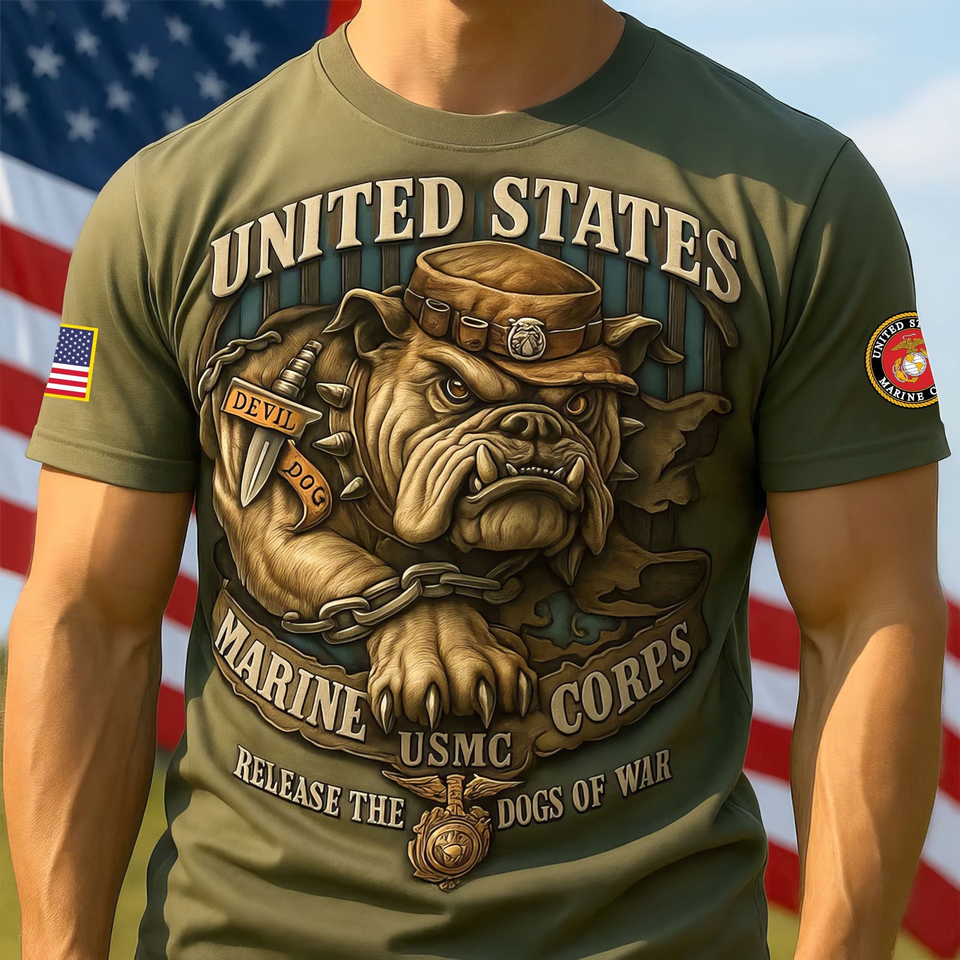 Premium USMC T-Shirt VPVC930137, 250th Anniversary Marine Corps Shirt, Gifts For Marine Veteran, Gifts On Father's Day, Veterans Day.