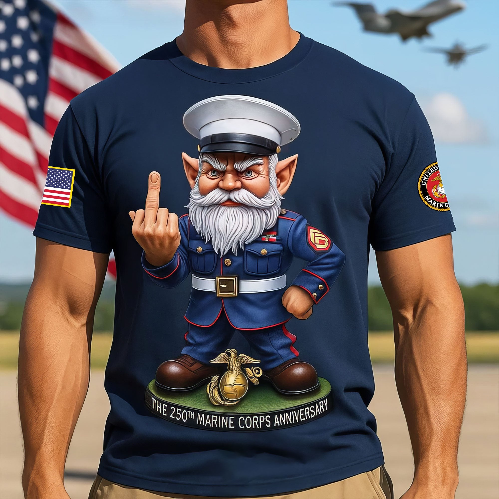 Premium USMC T-Shirt VPVC930139, 250th Anniversary Marine Corps Shirt, Gifts For Marine Veteran, Gifts On Father's Day, Veterans Day.