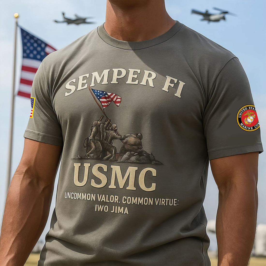 Premium USMC T-Shirt VPVC930140, 250th Anniversary Marine Corps Shirt, Gifts For Marine Veteran, Gifts On Father's Day, Veterans Day.