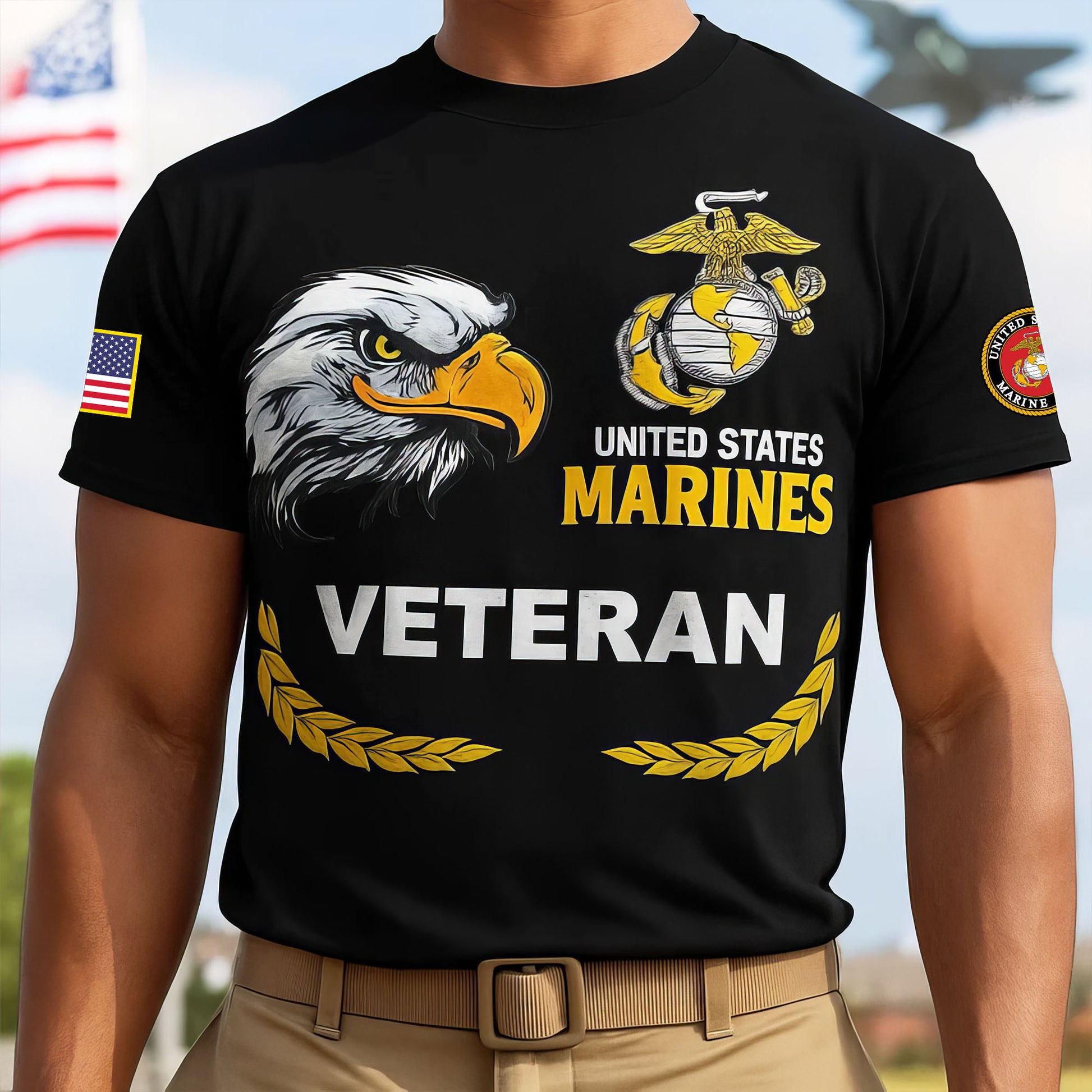 Premium USMC T-Shirt VPVC930141, 250th Anniversary Marine Corps Shirt, Gifts For Marine Veteran, Gifts On Father's Day, Veterans Day.