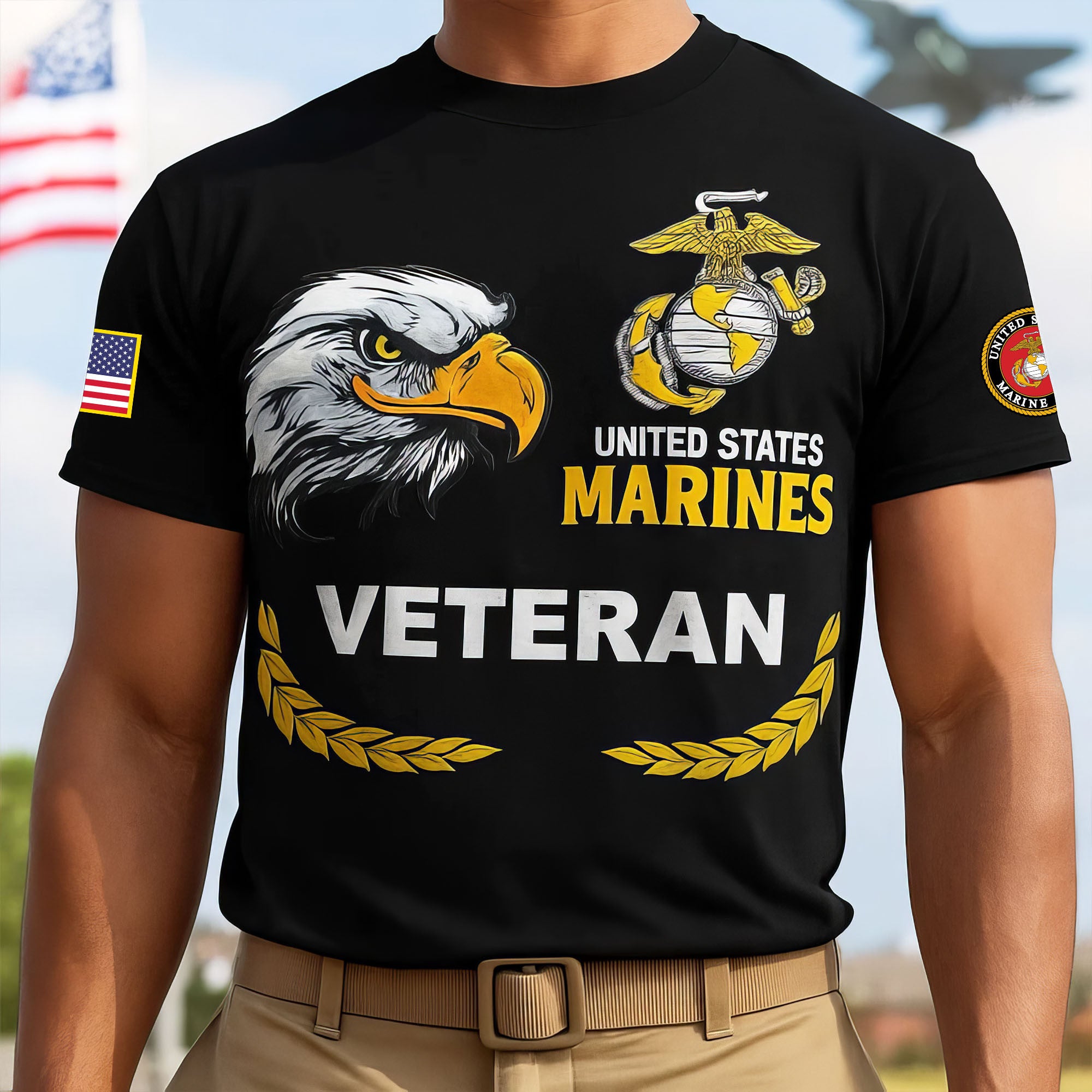 Premium USMC T-Shirt VPVC930141, 250th Anniversary Marine Corps Shirt, Gifts For Marine Veteran, Gifts On Father's Day, Veterans Day.