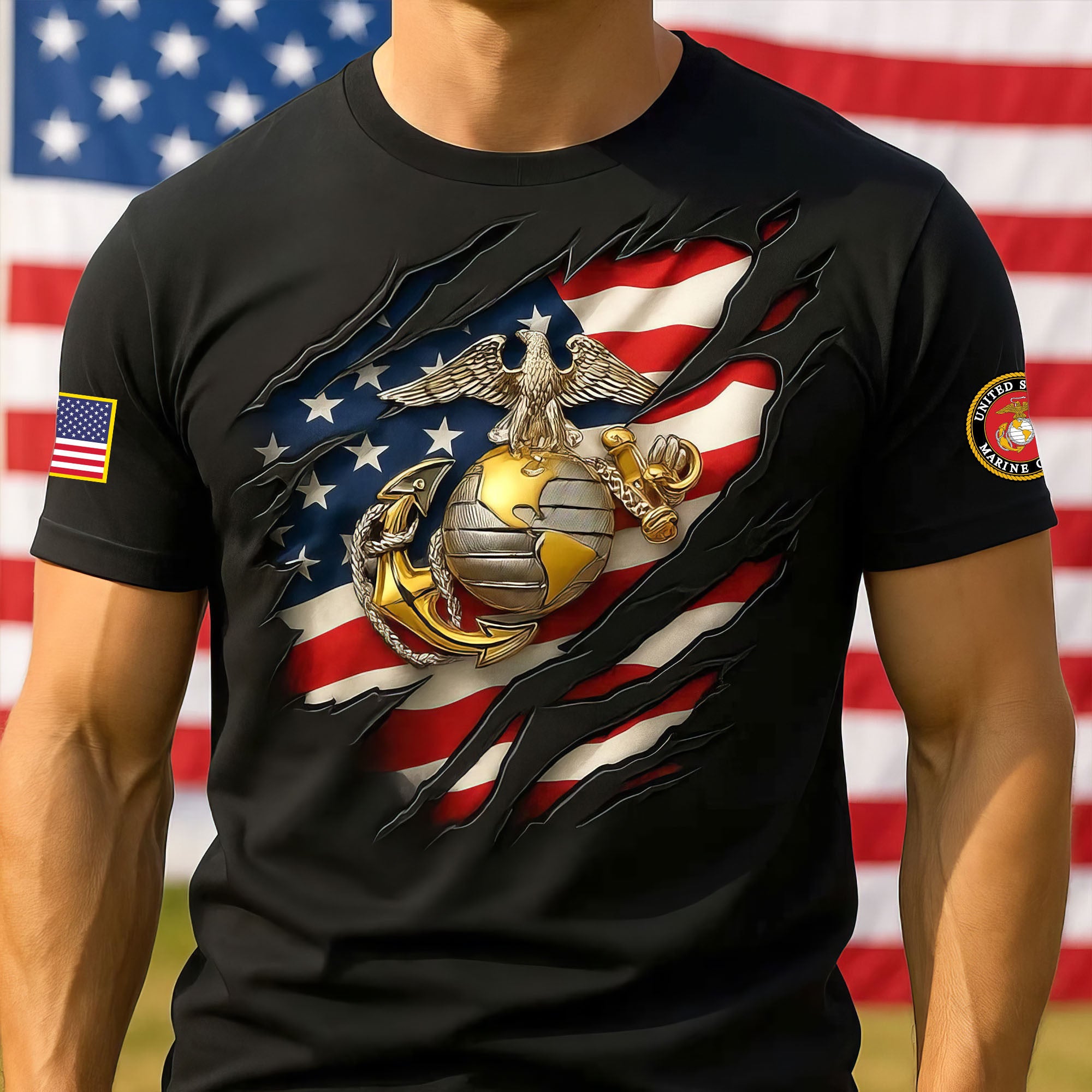 Premium USMC T-Shirt VPVC930143, 250th Anniversary Marine Corps Shirt, Gifts For Marine Veteran, Gifts On Father's Day, Veterans Day.