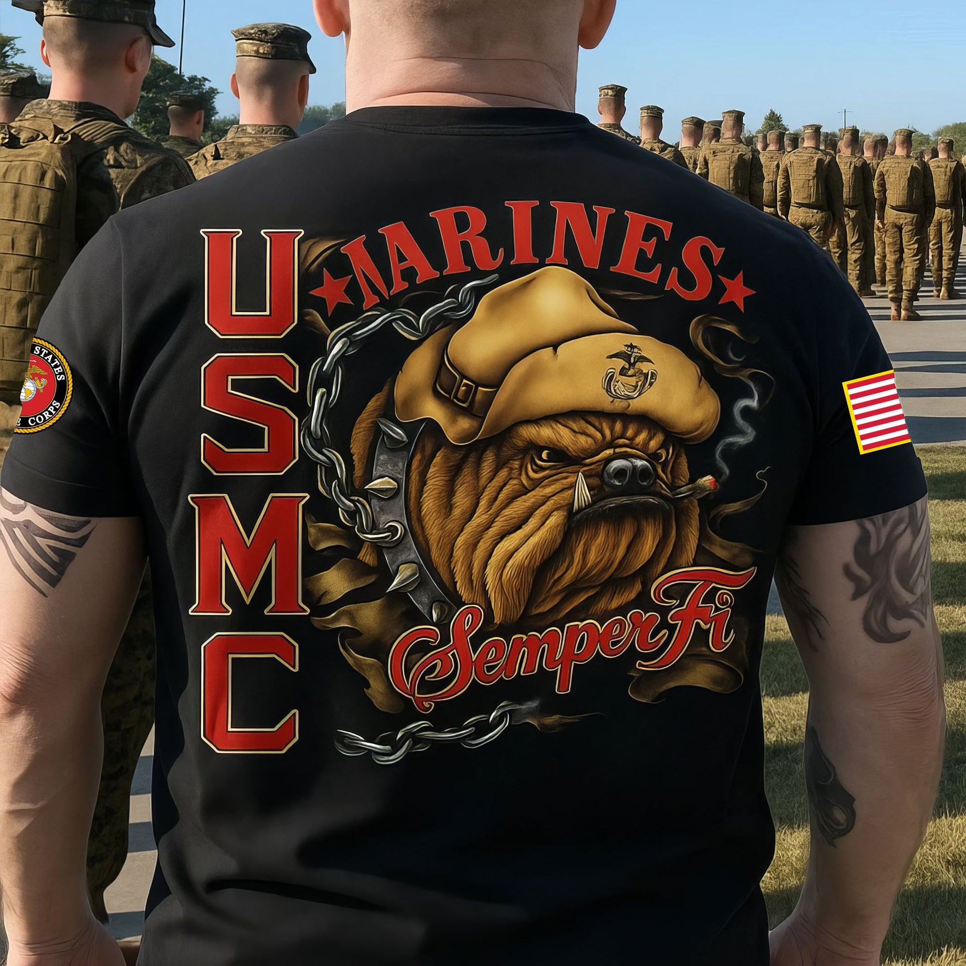 Premium USMC T-Shirt VPVC930145, 250th Anniversary Marine Corps Shirt, Gifts For Marine Veteran, Gifts On Father's Day, Veterans Day.