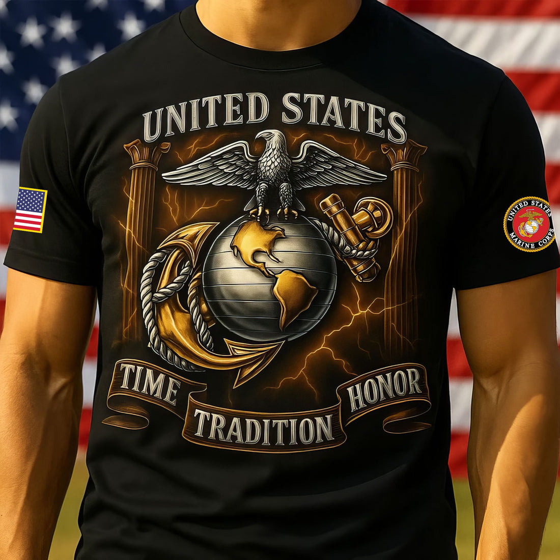 Premium USMC T-Shirt VPVC930147, 250th Anniversary Marine Corps Shirt, Gifts For Marine Veteran, Gifts On Father's Day, Veterans Day.