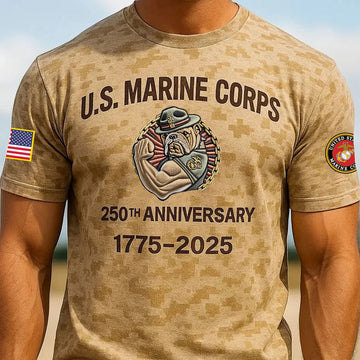 Premium USMC T-Shirt VPVC930152, 250th Anniversary Marine Corps Shirt, Gifts For Marine Veteran, Gifts On Father's Day, Veterans Day.