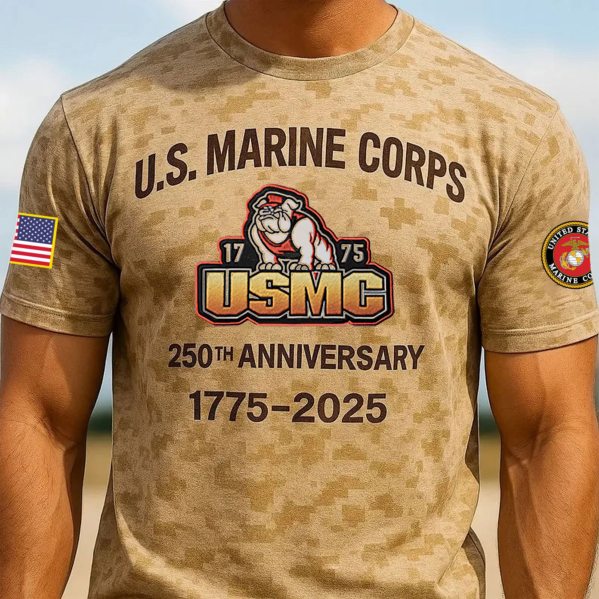 Premium USMC T-Shirt VPVC930153, 250th Anniversary Marine Corps Shirt, Gifts For Marine Veteran, Gifts On Father's Day, Veterans Day.