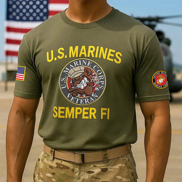 Premium USMC T-Shirt VPVC930155, 250th Anniversary Marine Corps Shirt, Gifts For Marine Veteran, Gifts On Father's Day, Veterans Day.