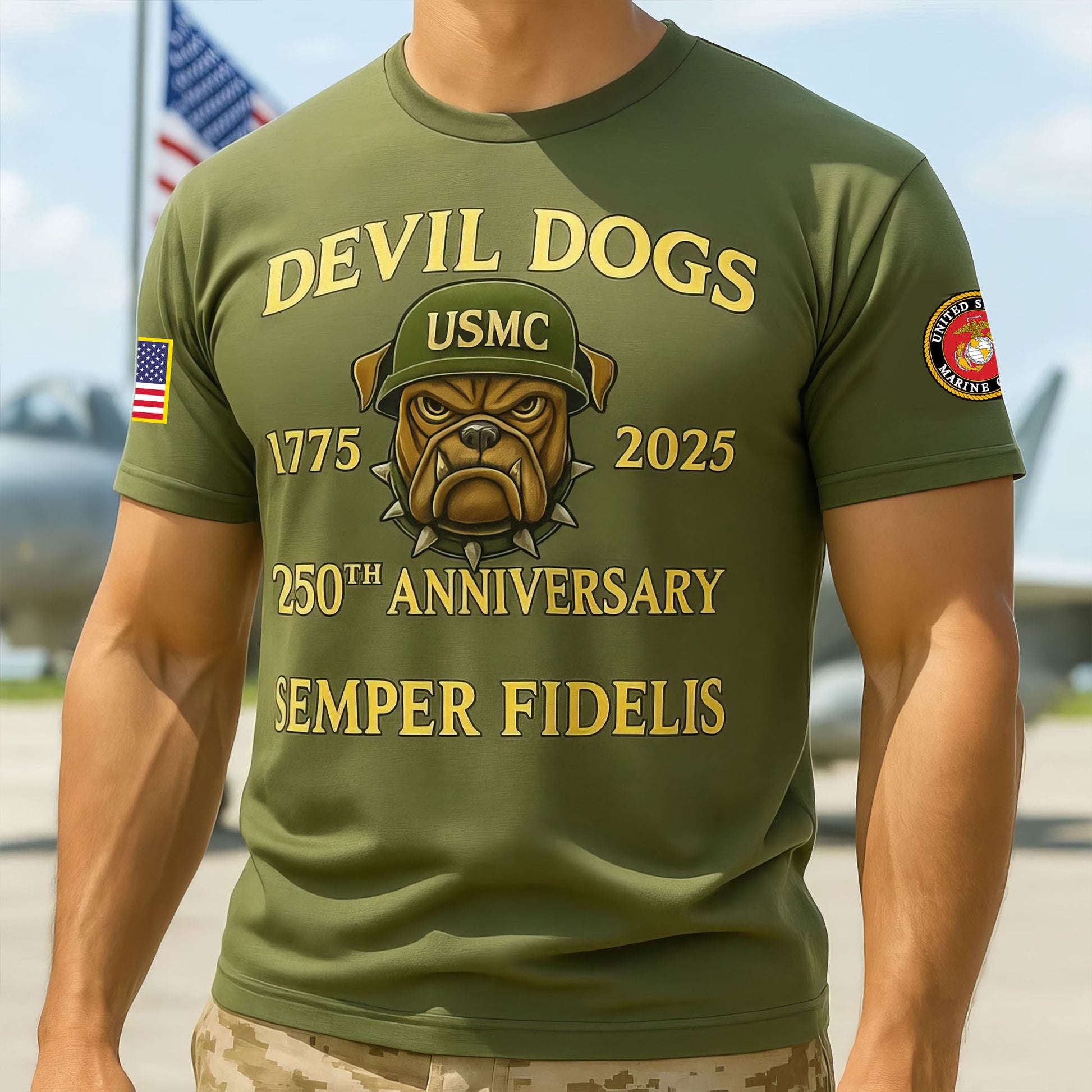 Premium USMC T-Shirt VPVC930156, 250th Anniversary Marine Corps Shirt, Gifts For Marine Veteran, Gifts On Father's Day, Veterans Day.