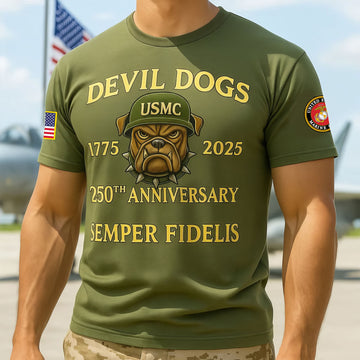 Premium USMC T-Shirt VPVC930156, 250th Anniversary Marine Corps Shirt, Gifts For Marine Veteran, Gifts On Father's Day, Veterans Day.