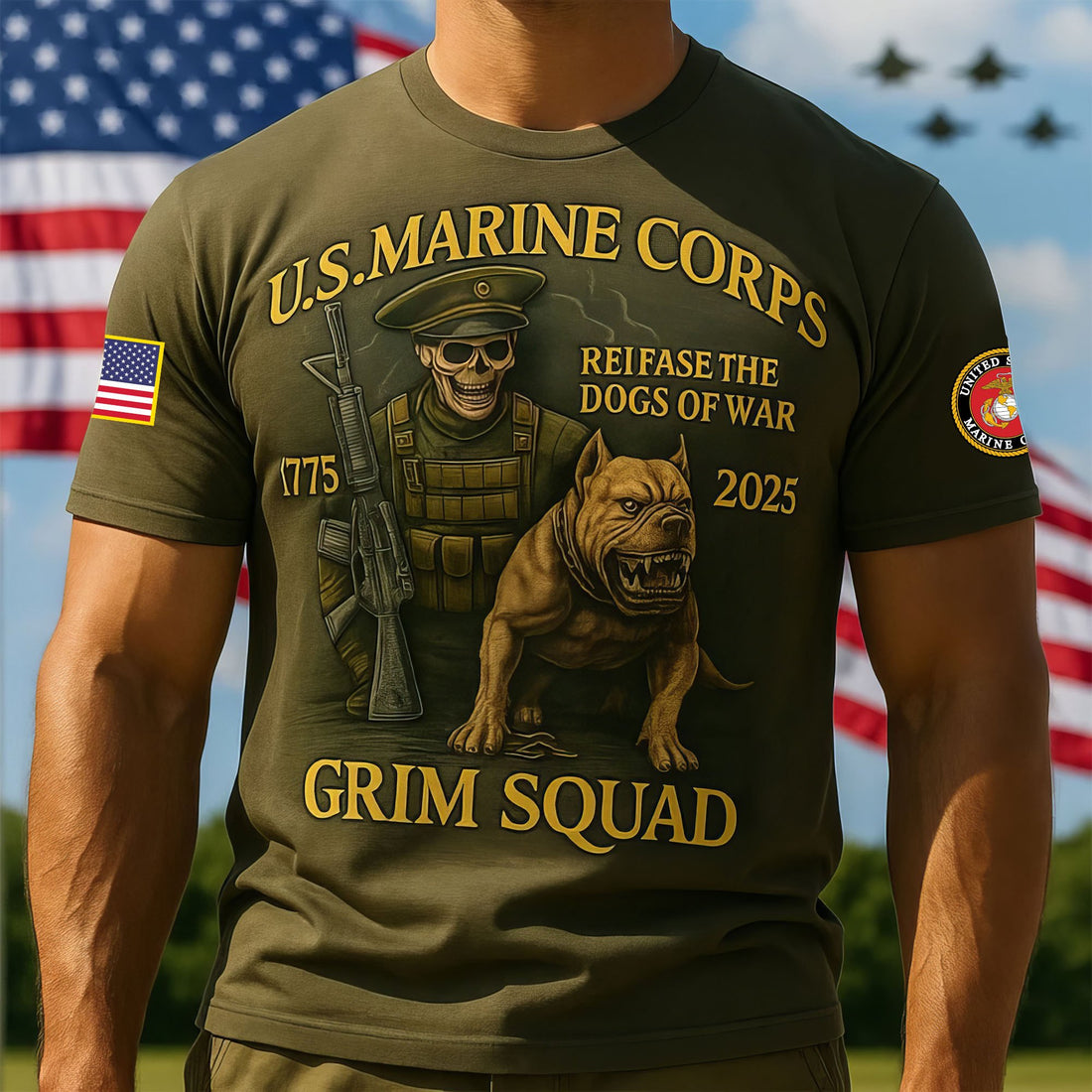 Premium USMC T-Shirt VPVC930159, 250th Anniversary Marine Corps Shirt, Gifts For Marine Veteran, Gifts On Father's Day, Veterans Day.