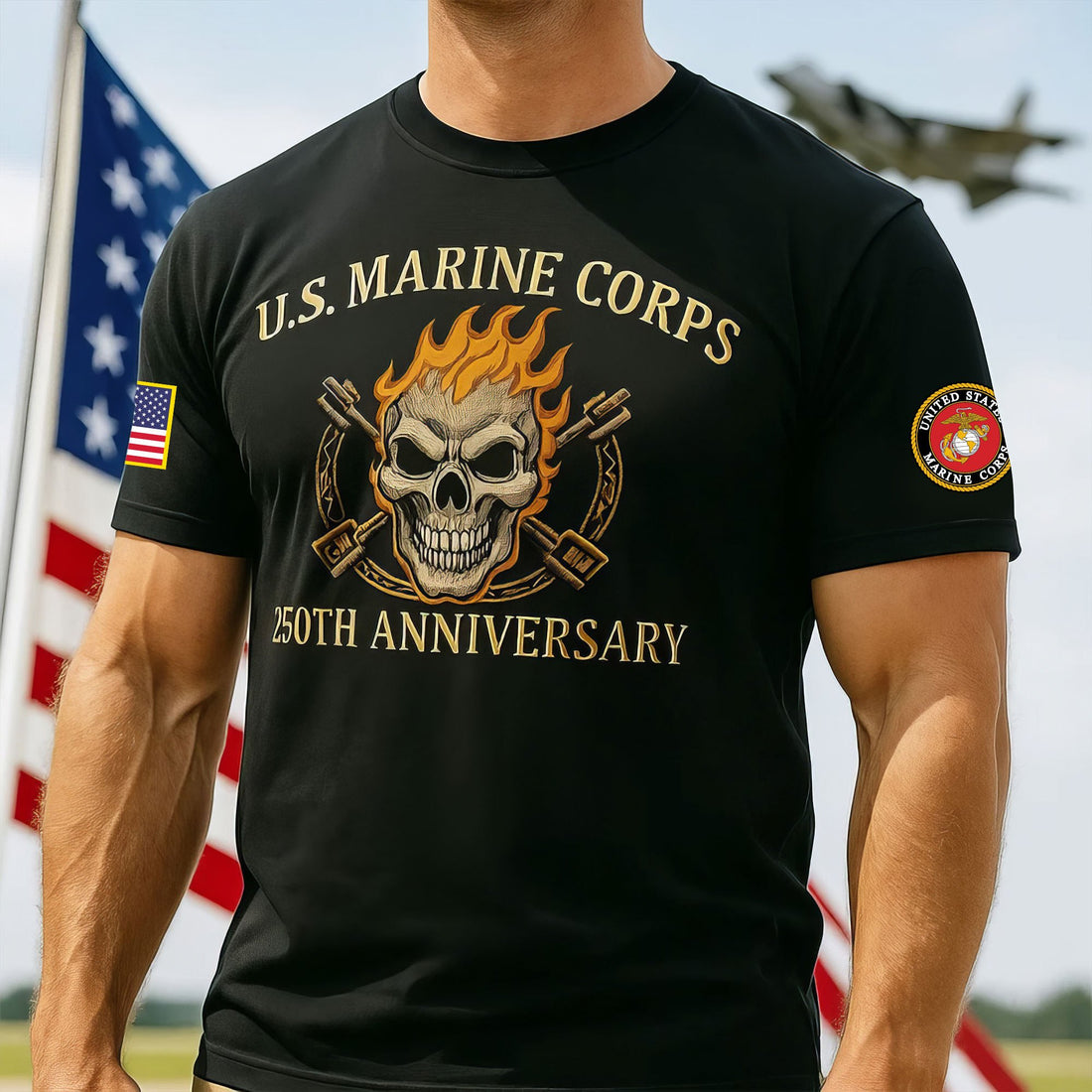 Premium USMC T-Shirt VPVC930160, 250th Anniversary Marine Corps Shirt, Gifts For Marine Veteran, Gifts On Father's Day, Veterans Day.
