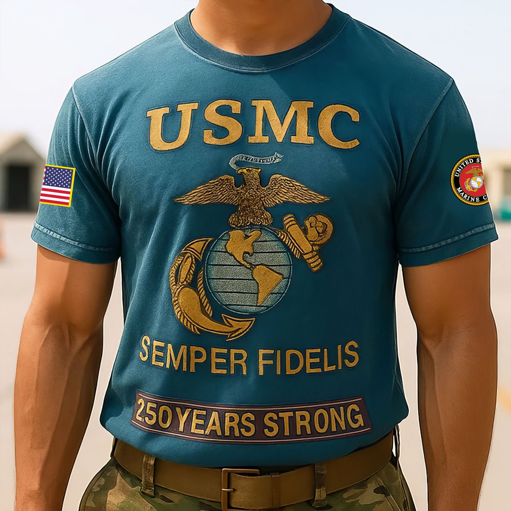 Premium USMC T-Shirt VPVC930169, 250th Anniversary Marine Corps Shirt, Gifts For Marine Veteran, Gifts On Father's Day, Veterans Day.