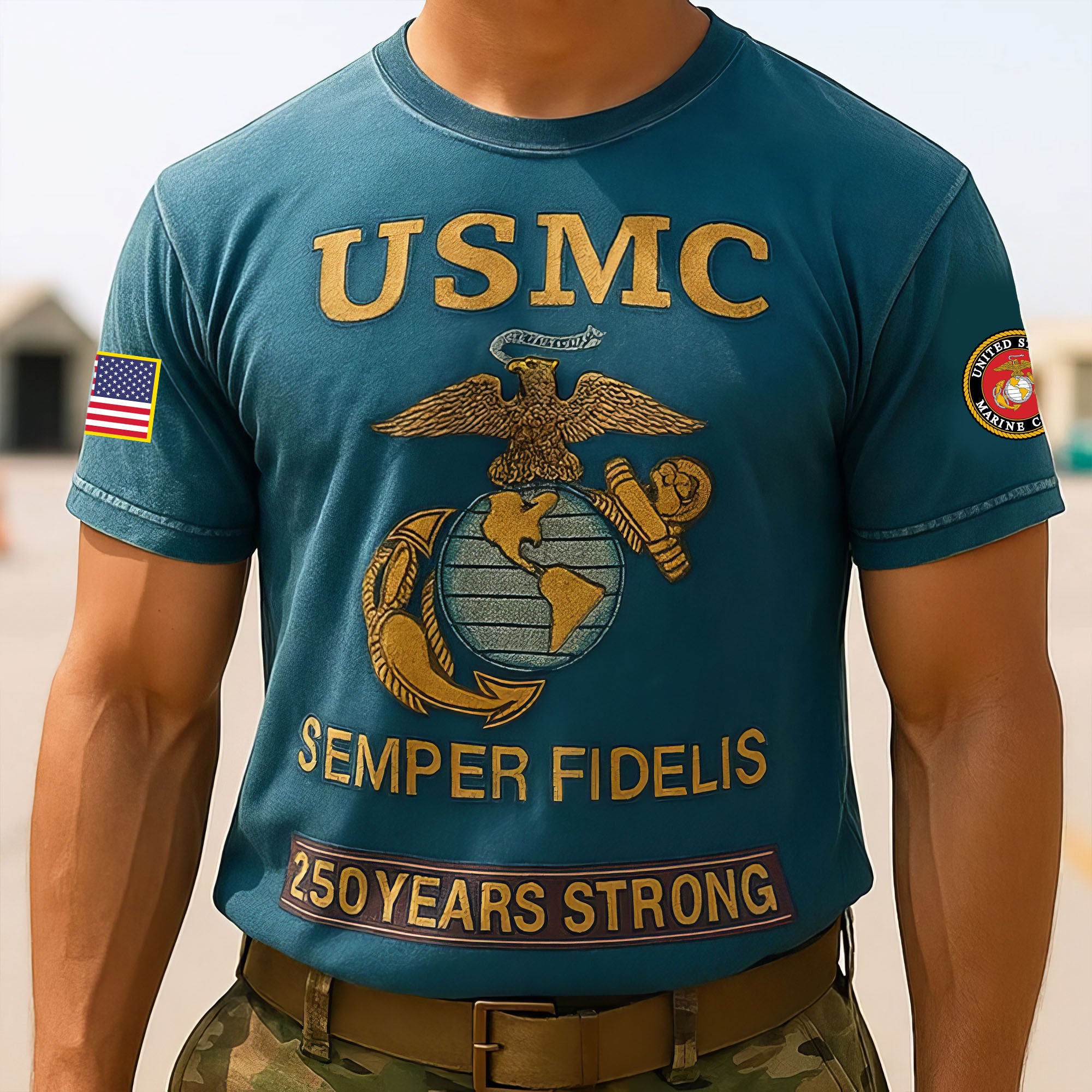 Premium USMC T-Shirt VPVC930169, 250th Anniversary Marine Corps Shirt, Gifts For Marine Veteran, Gifts On Father's Day, Veterans Day.