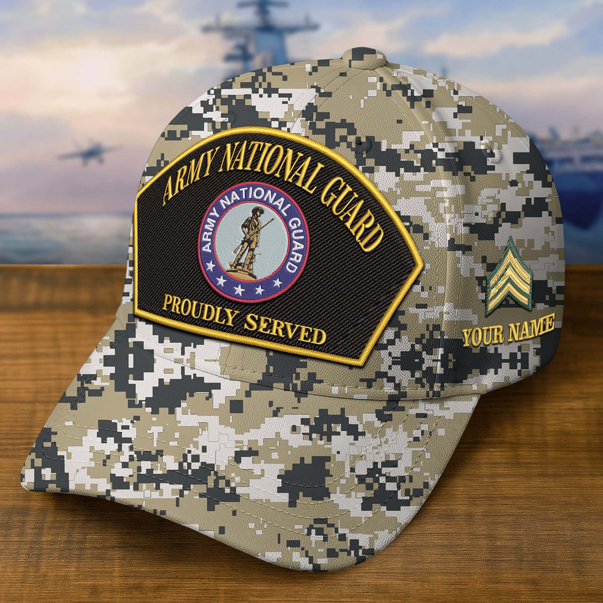 Premium Custom Army National Guard Embroidered Hat VPVC309012, Gifts For Army National Guard Veteran, Gifts On Father's Day, Veterans Day.