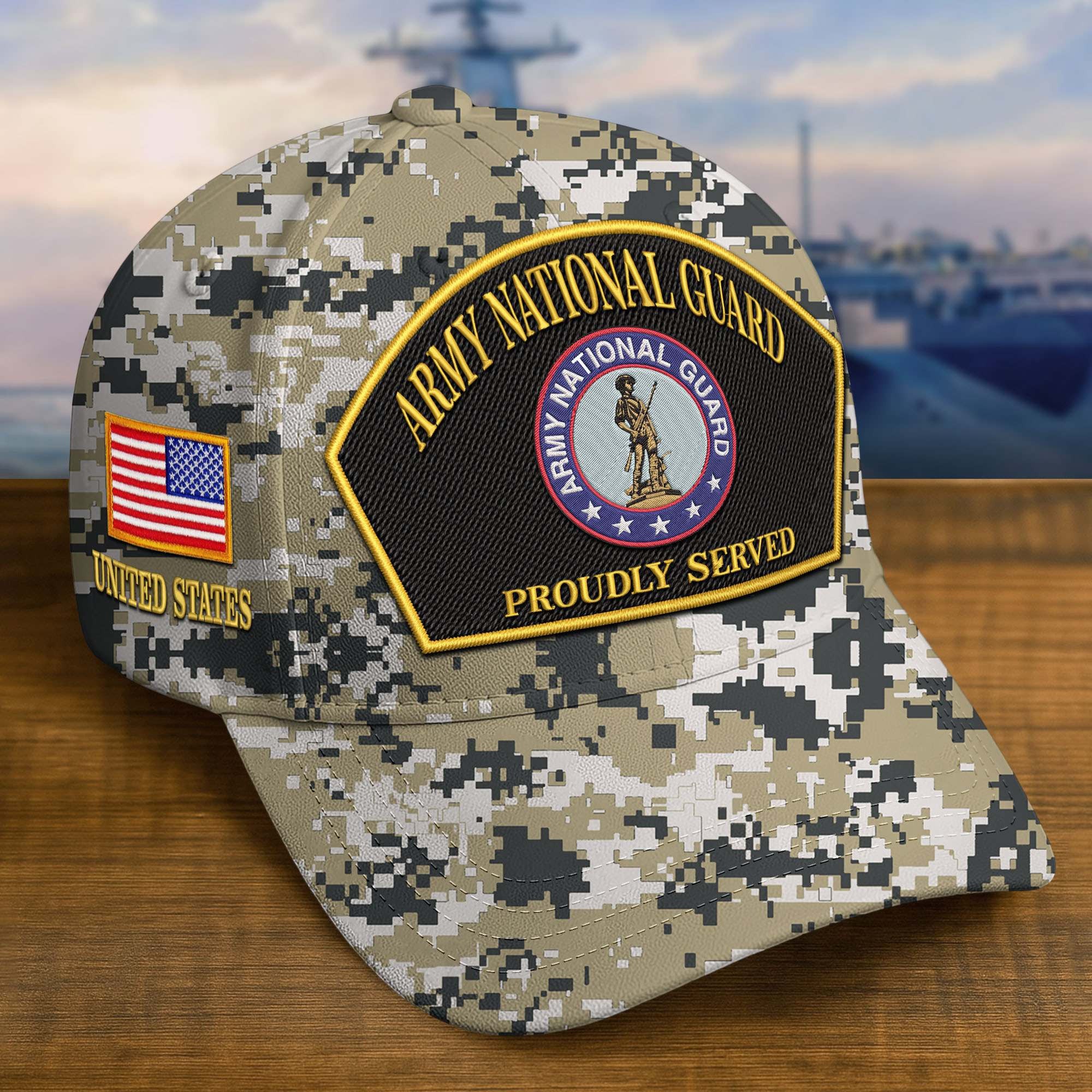 Premium Custom Army National Guard Embroidered Hat VPVC309012, Gifts For Army National Guard Veteran, Gifts On Father's Day, Veterans Day.