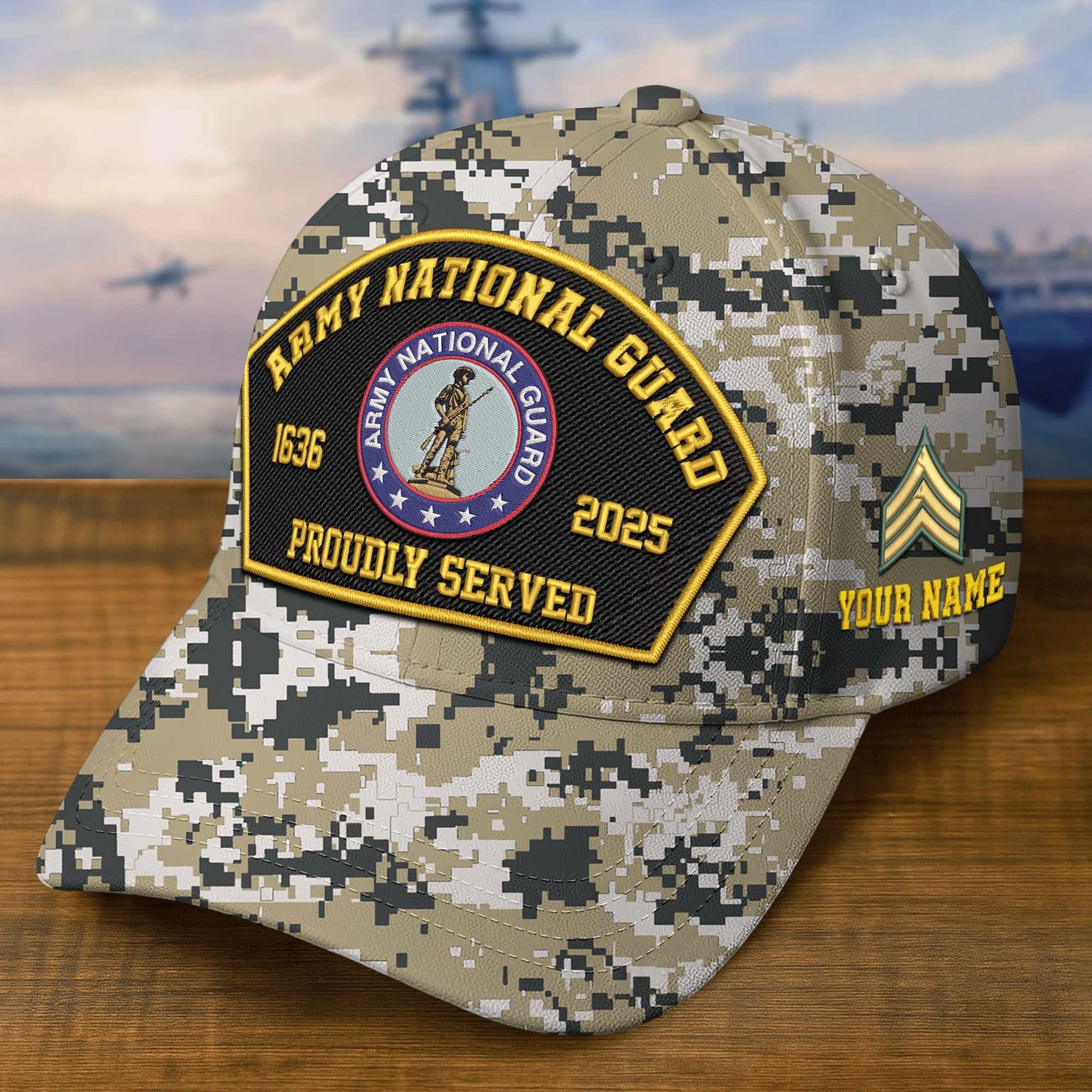 Premium Custom Army National Guard Embroidered Hat VPVC309112, Gifts For Army National Guard Veteran, Gifts On Father's Day, Veterans Day.