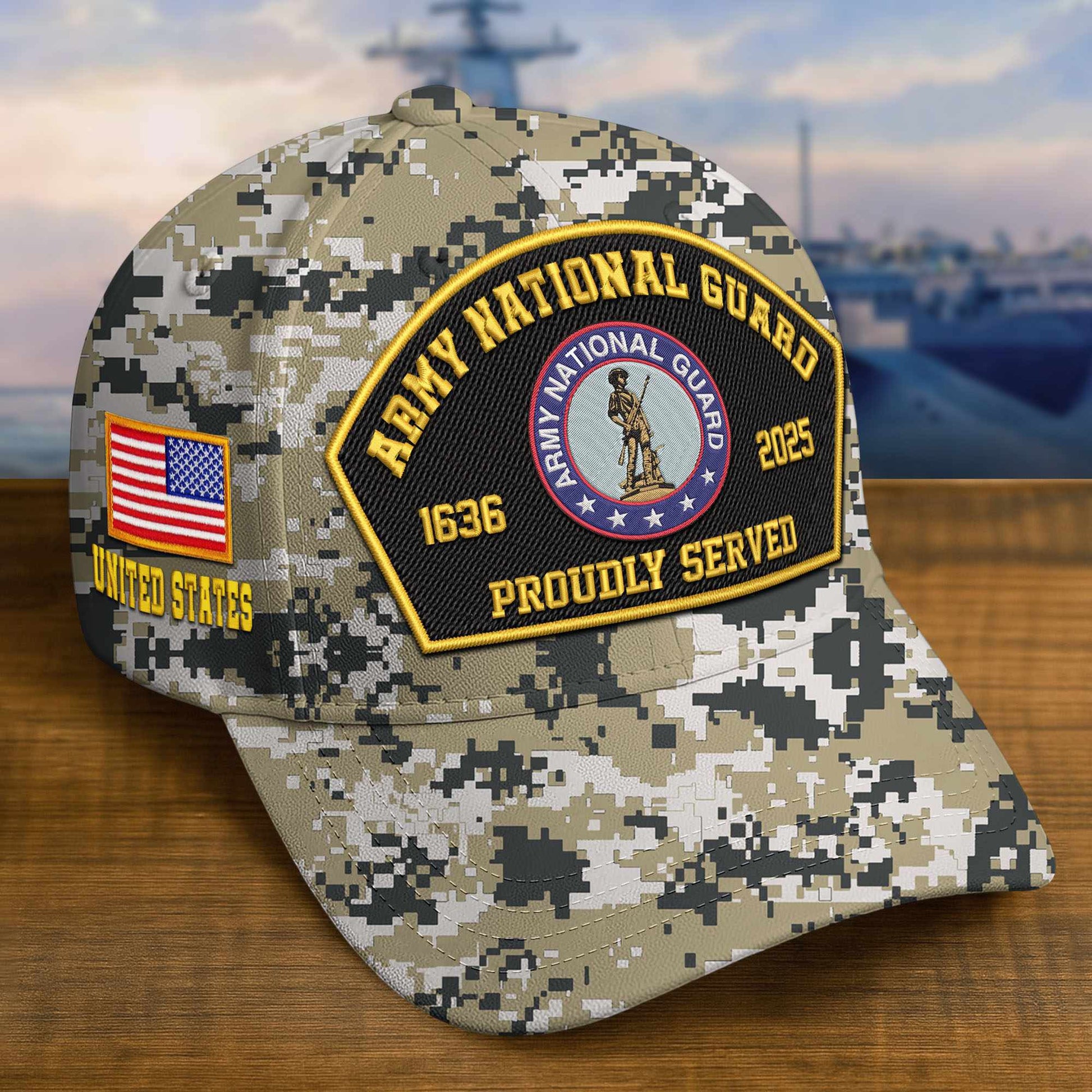 Premium Custom Army National Guard Embroidered Hat VPVC309112, Gifts For Army National Guard Veteran, Gifts On Father's Day, Veterans Day.