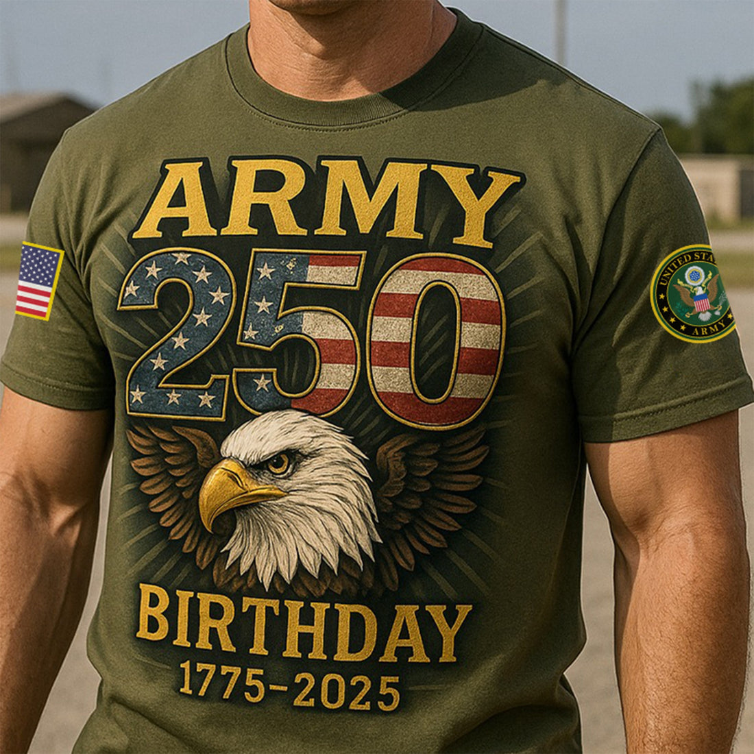 Premium 250th Anniversary Of The Army T-Shirt VPVC930183, Gifts For Army Veteran, Gifts On Father's Day, Veterans Day.