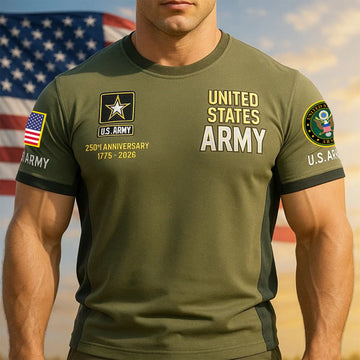 Premium 250th Anniversary Of The Army T-Shirt VPVC930190, Gifts For Army Veteran, Gifts On Father's Day, Veterans Day.