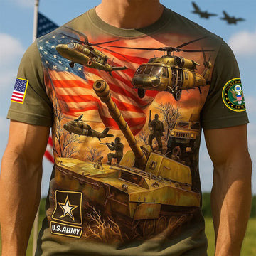 Premium 250th Anniversary Of The Army T-Shirt VPVC930196, Gifts For Army Veteran, Gifts On Father's Day, Veterans Day.