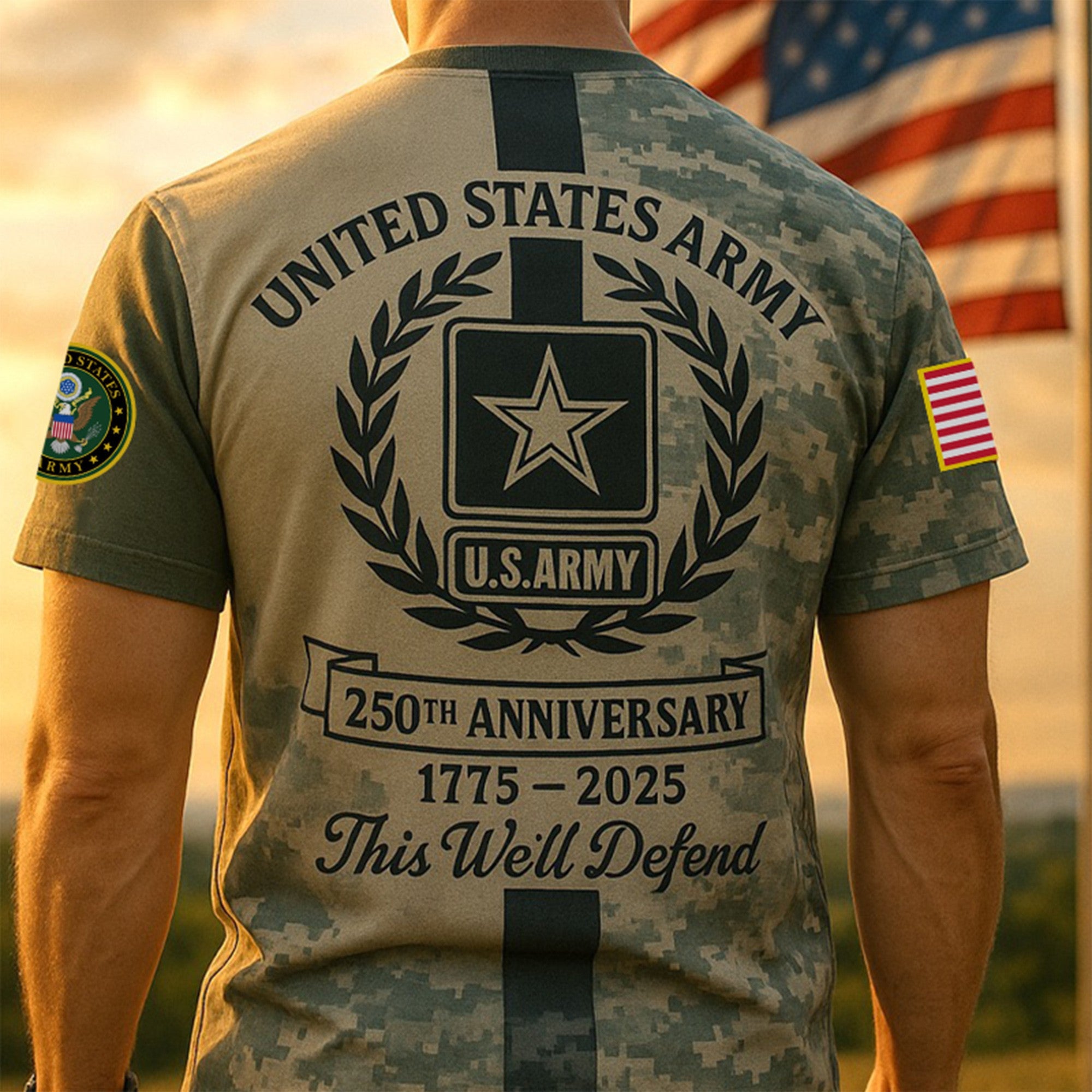 Premium 250th Anniversary Of The Army T-Shirt VPVC930197, Gifts For Army Veteran, Gifts On Father's Day, Veterans Day.