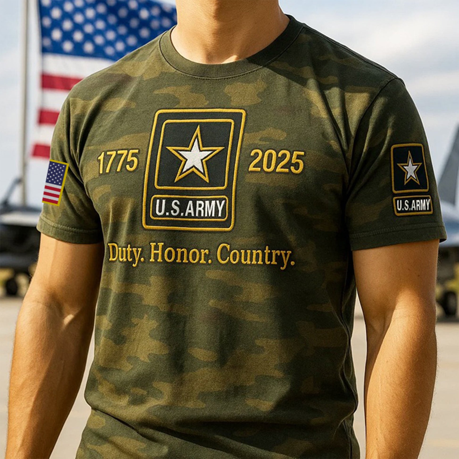 Premium 250th Anniversary Of The Army T-Shirt VPVC930198, Gifts For Army Veteran, Gifts On Father's Day, Veterans Day.