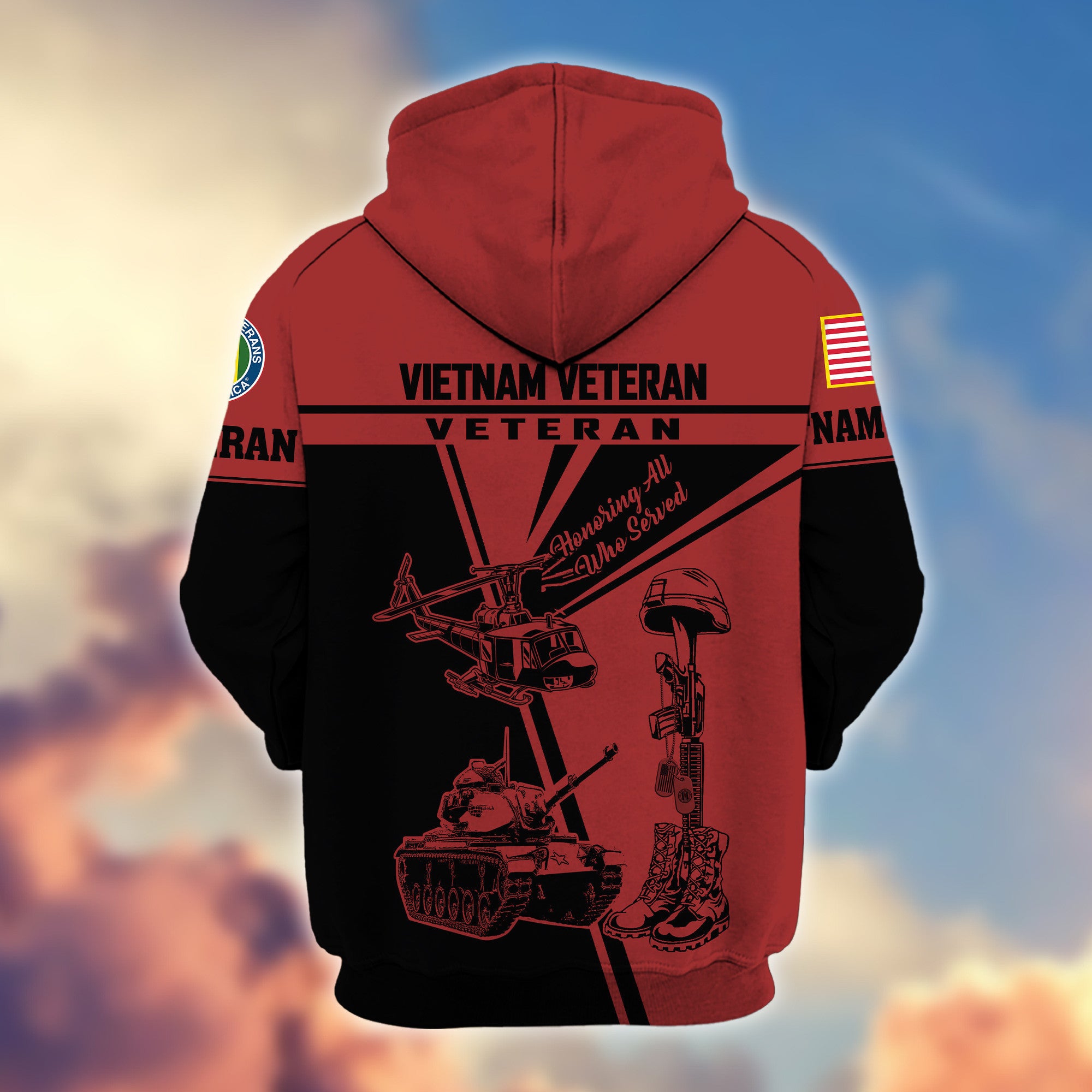 Premium Vietnam Veteran Zip Hoodie VPVC608206, Gifts For Vietnam Veteran, Gifts On Father's Day, Veterans Day.