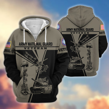Premium US Army National Guard Zip Hoodie VPVC608208, Gifts For Army National Guard Veteran, Gifts On Father's Day, Veterans Day.