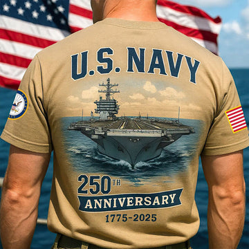 Premium US Navy T-Shirt VPVC930210, 250th Anniversary Navy Shirt, Gifts For Navy Veteran, Gifts On Father's Day, Veterans Day.