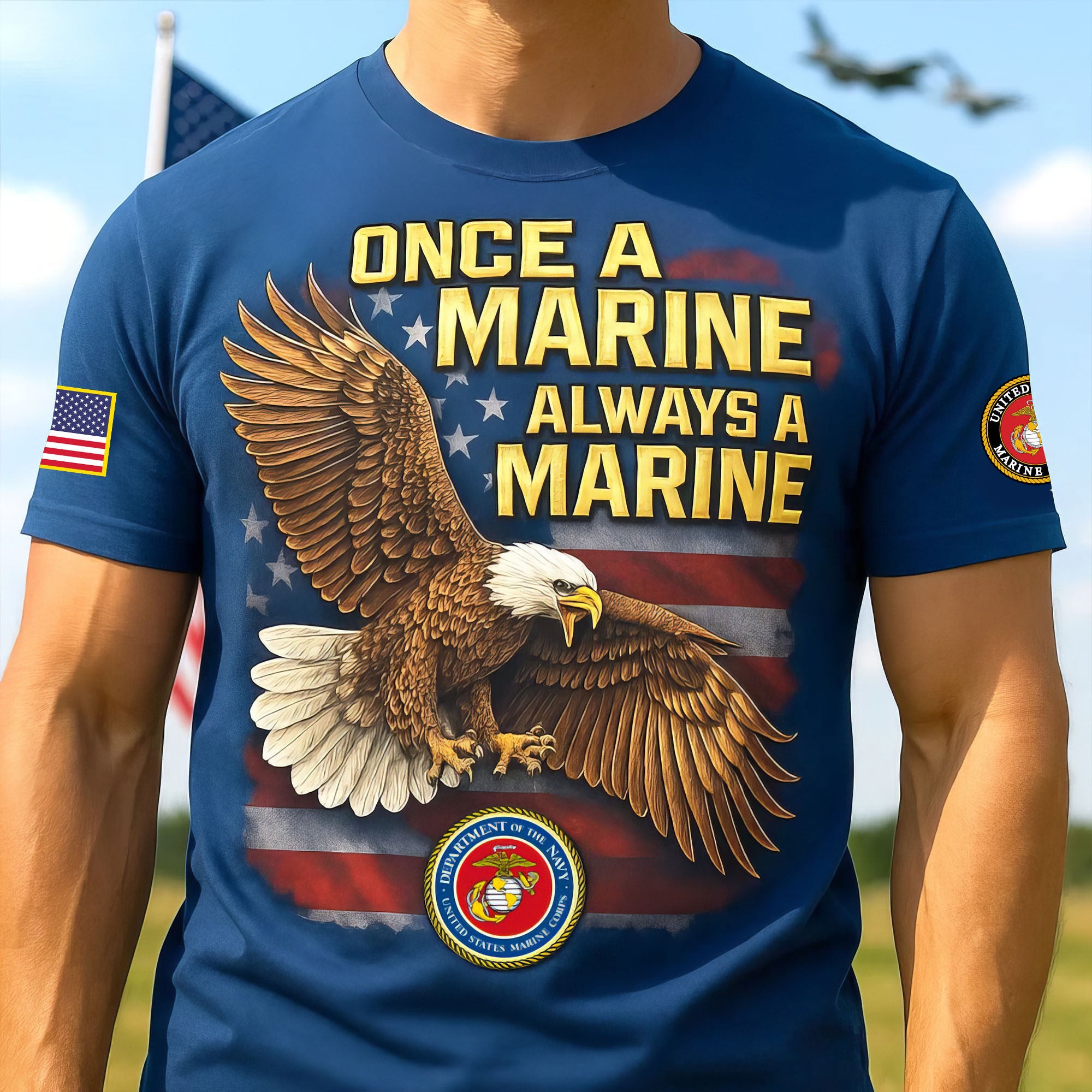 Premium USMC T-Shirt VPVC930203, 250th Anniversary Marine Corps Shirt, Gifts For Marine Veteran, Gifts On Father's Day, Veterans Day.