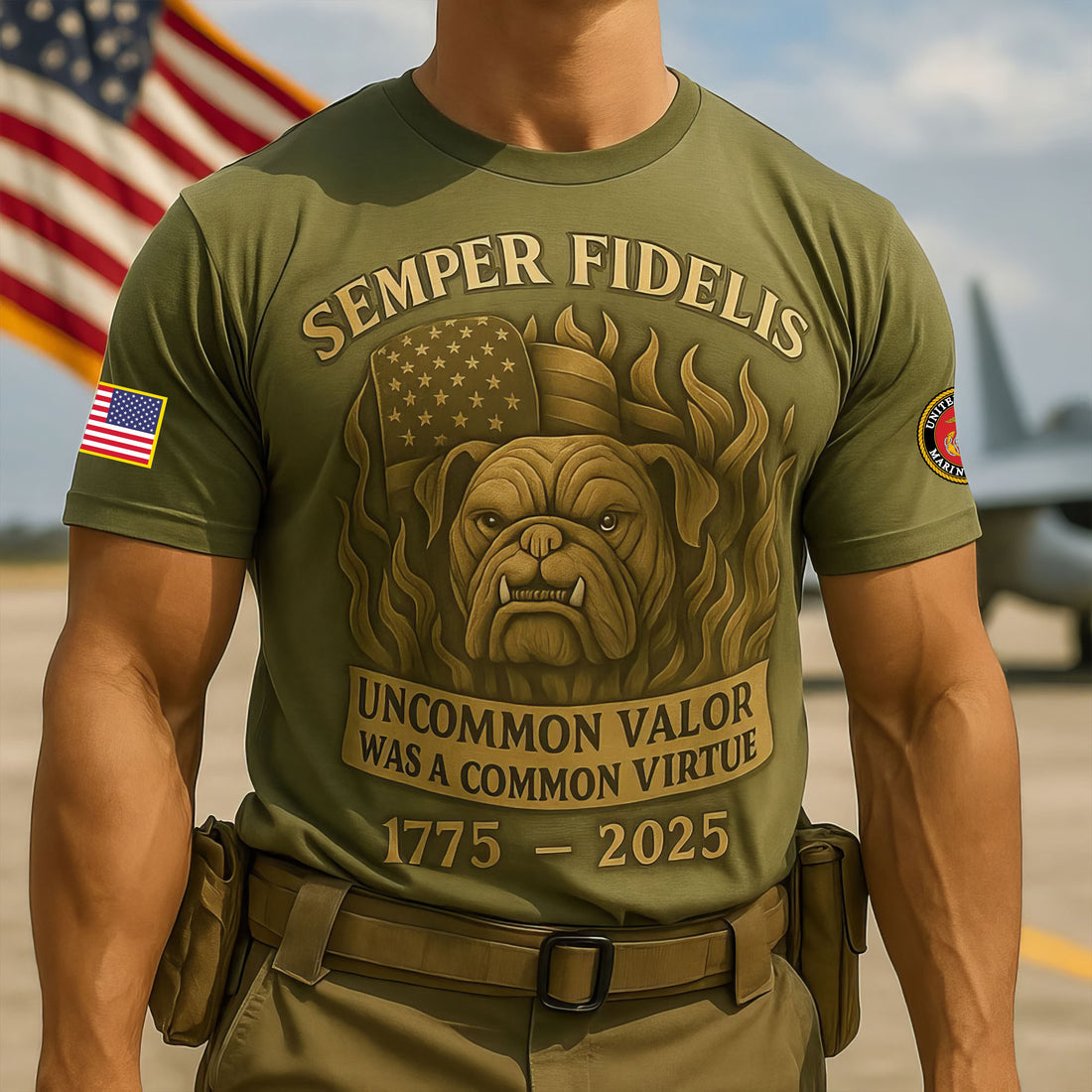 Premium USMC T-Shirt VPVC930216, 250th Anniversary Marine Corps Shirt, Gifts For Marine Veteran, Gifts On Father's Day, Veterans Day.