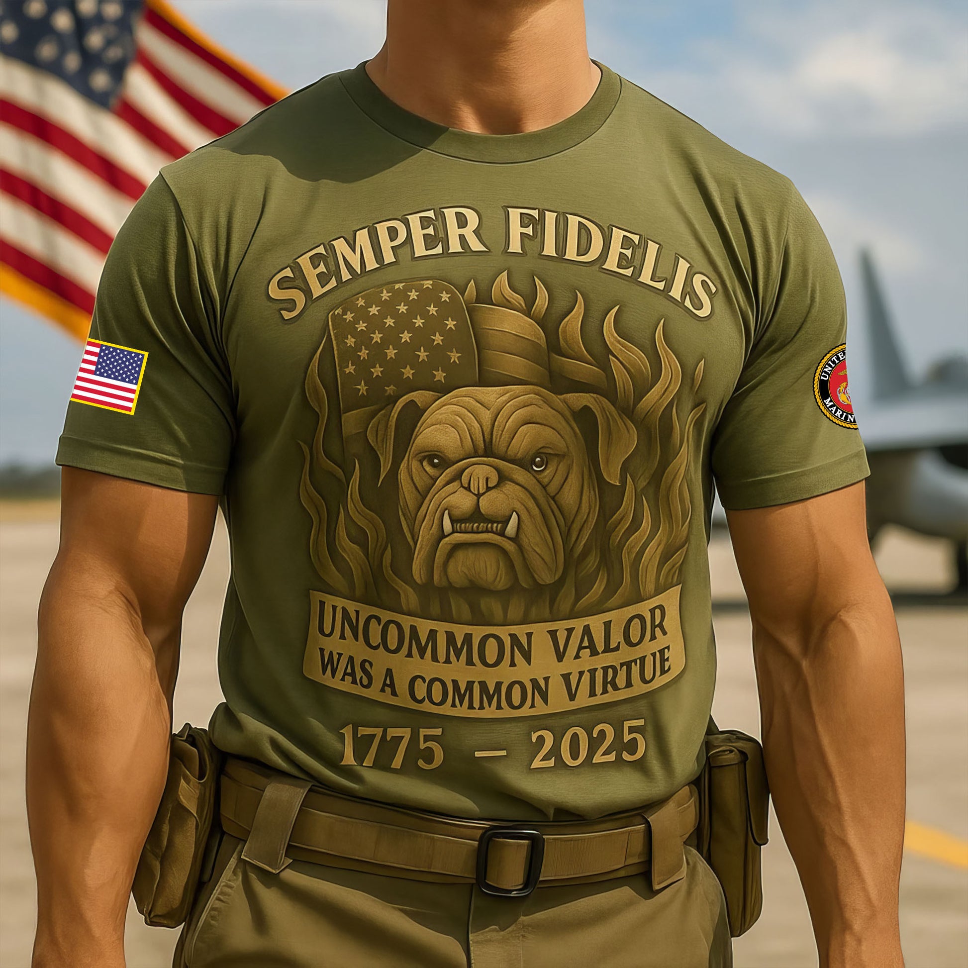 Premium USMC T-Shirt VPVC930216, 250th Anniversary Marine Corps Shirt, Gifts For Marine Veteran, Gifts On Father's Day, Veterans Day.