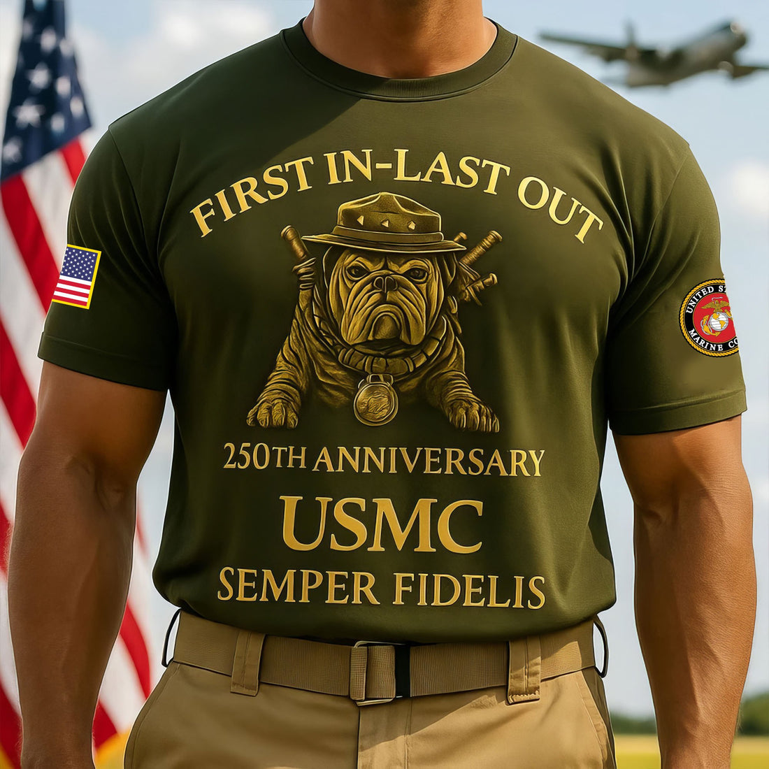 Premium USMC T-Shirt VPVC930219, 250th Anniversary Marine Corps Shirt, Gifts For Marine Veteran, Gifts On Father's Day, Veterans Day.