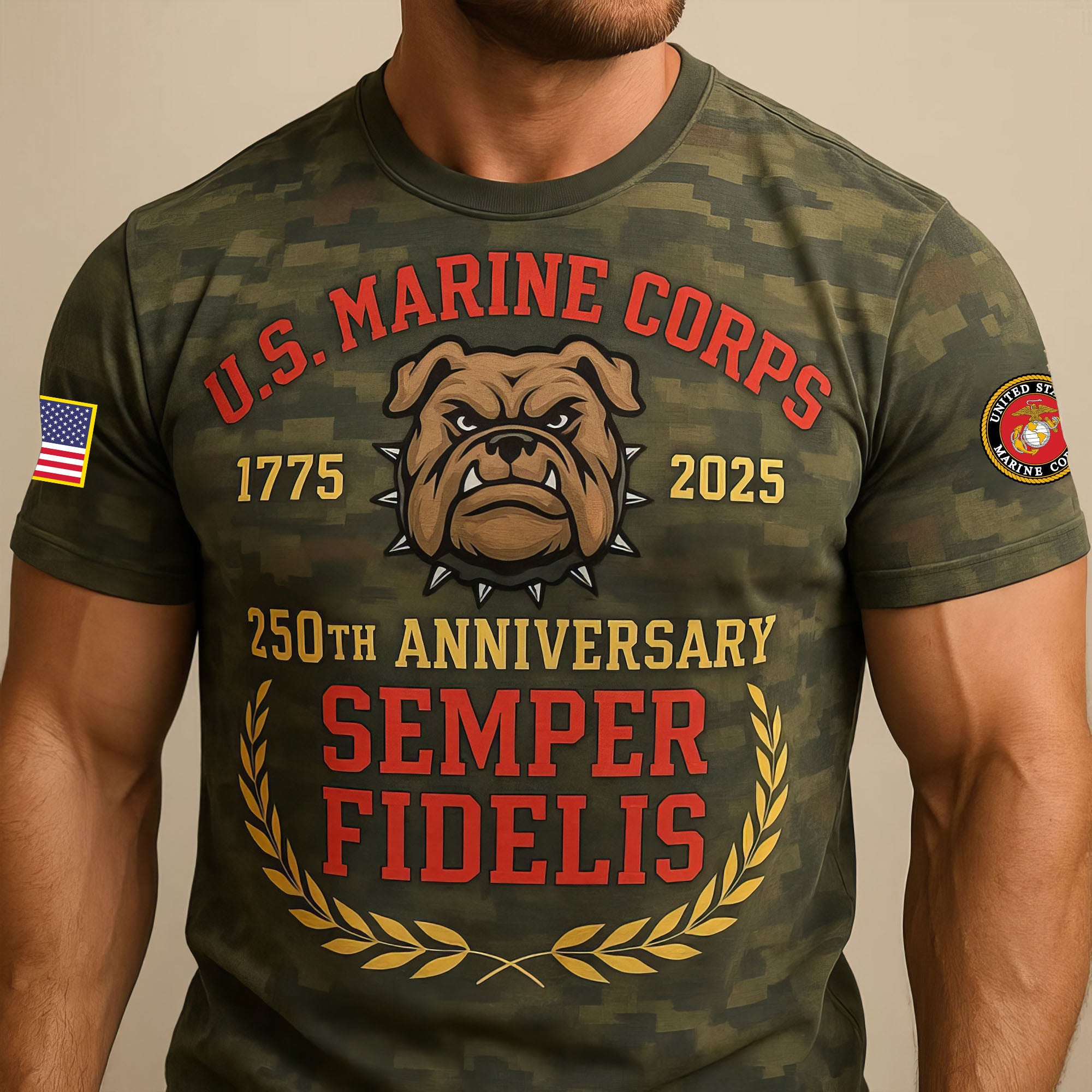 Premium USMC T-Shirt VPVC930220, 250th Anniversary Marine Corps Shirt, Gifts For Marine Veteran, Gifts On Father's Day, Veterans Day.