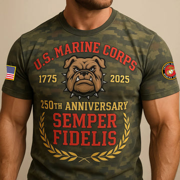 Premium USMC T-Shirt VPVC930220, 250th Anniversary Marine Corps Shirt, Gifts For Marine Veteran, Gifts On Father's Day, Veterans Day.