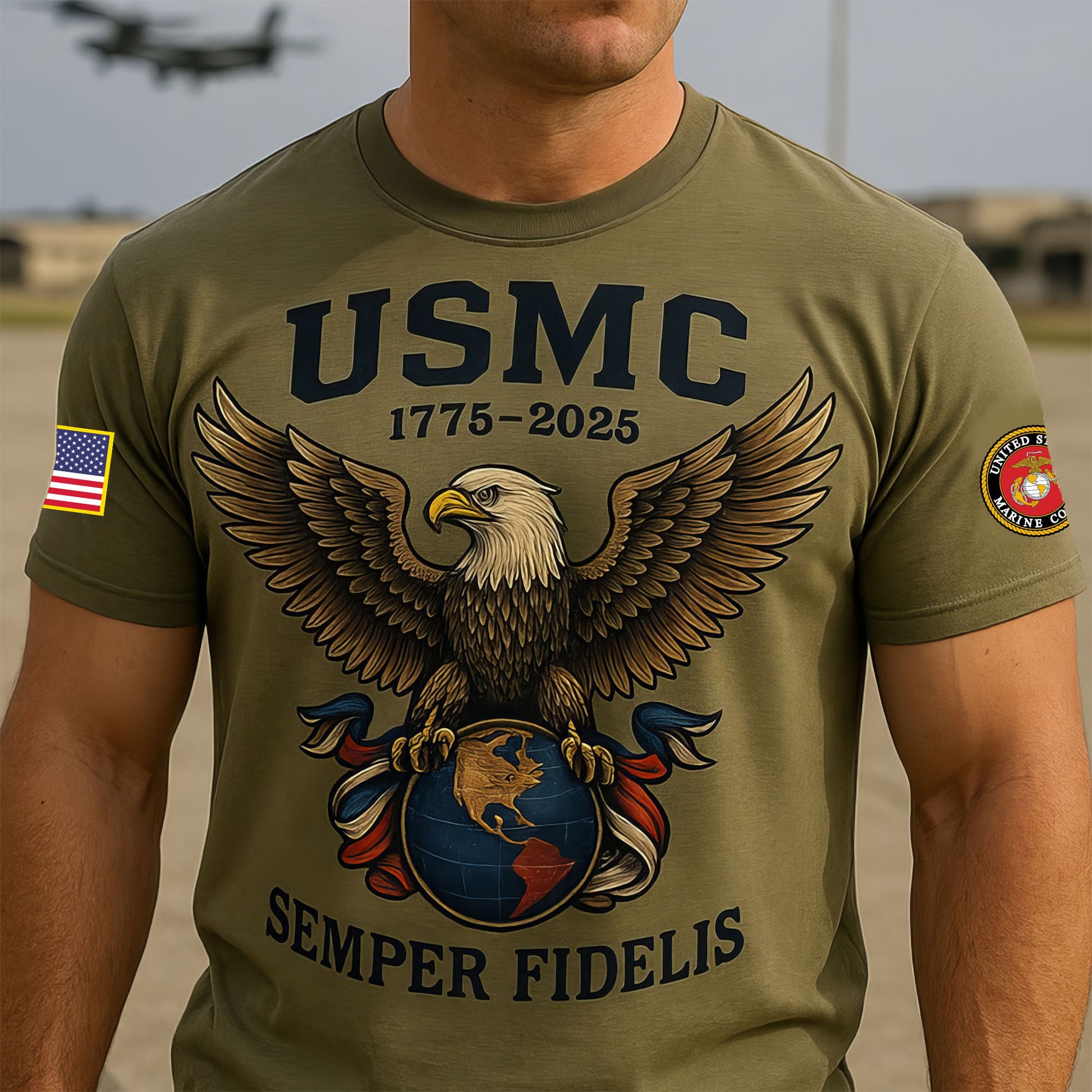Premium USMC T-Shirt VPVC930237, 250th Anniversary Marine Corps Shirt, Gifts For Marine Veteran, Gifts On Father's Day, Veterans Day.