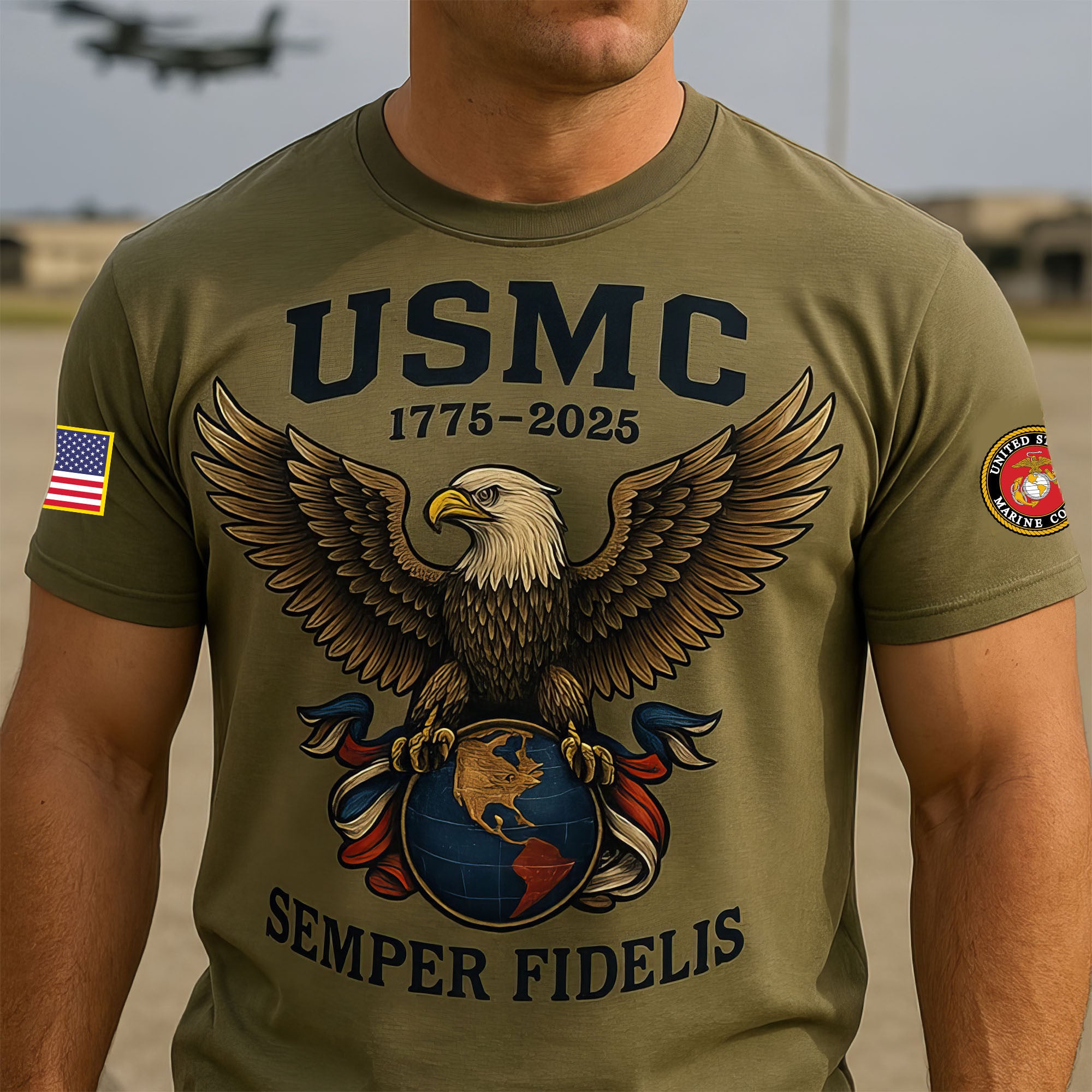 Premium USMC T-Shirt VPVC930237, 250th Anniversary Marine Corps Shirt, Gifts For Marine Veteran, Gifts On Father's Day, Veterans Day.