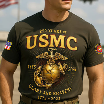 Premium USMC T-Shirt VPVC930243, 250th Anniversary Marine Corps Shirt, Gifts For Marine Veteran, Gifts On Father's Day, Veterans Day.