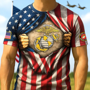 Premium USMC T-Shirt VPVC930246, 250th Anniversary Marine Corps Shirt, Gifts For Marine Veteran, Gifts On Father's Day, Veterans Day.