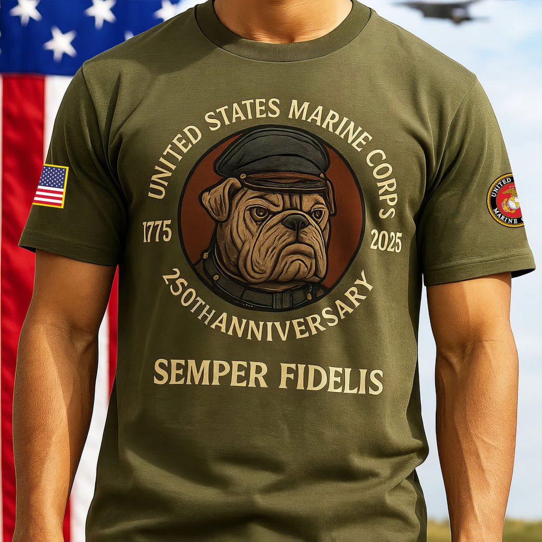 Premium USMC T-Shirt VPVC930249, 250th Anniversary Marine Corps Shirt, Gifts For Marine Veteran, Gifts On Father's Day, Veterans Day.