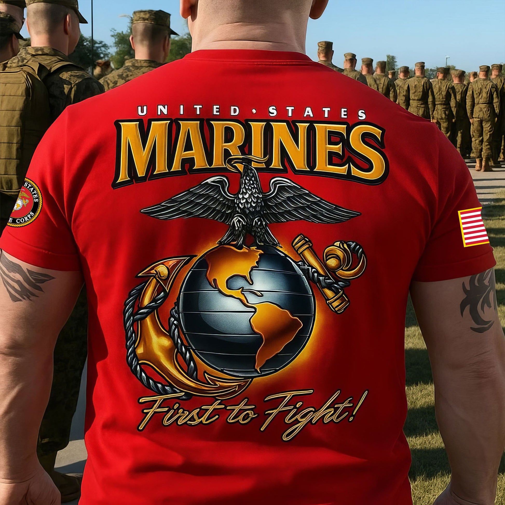 Premium USMC T-Shirt VPVC930254, 250th Anniversary Marine Corps Shirt, Gifts For Marine Veteran, Gifts On Father's Day, Veterans Day.