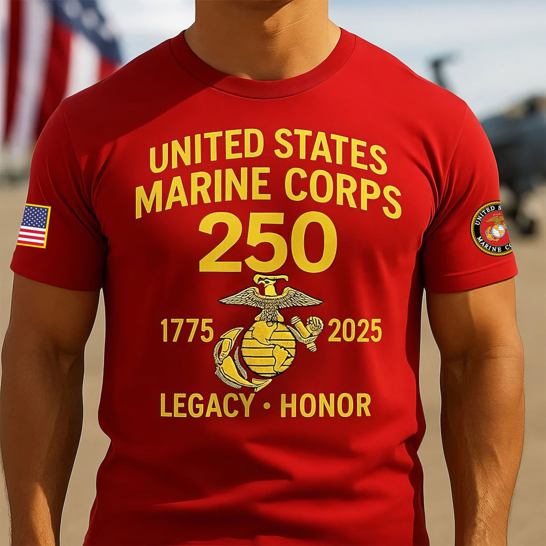 Premium USMC T-Shirt VPVC930256, 250th Anniversary Marine Corps Shirt, Gifts For Marine Veteran, Gifts On Father's Day, Veterans Day.