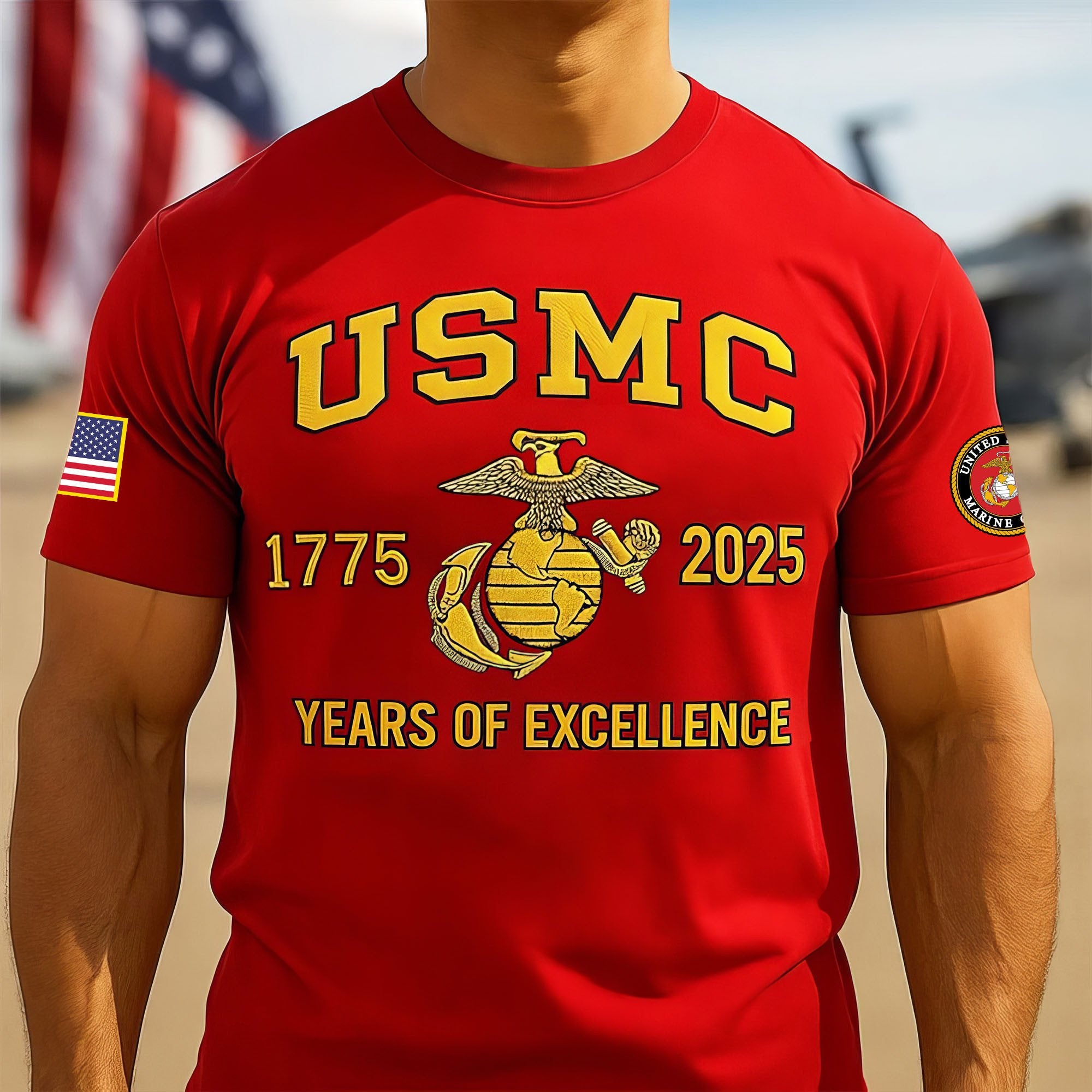 Premium USMC T-Shirt VPVC930257, 250th Anniversary Marine Corps Shirt, Gifts For Marine Veteran, Gifts On Father's Day, Veterans Day.
