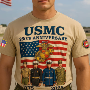 Premium USMC T-Shirt VPVC930261, 250th Anniversary Marine Corps Shirt, Gifts For Marine Veteran, Gifts On Father's Day, Veterans Day.