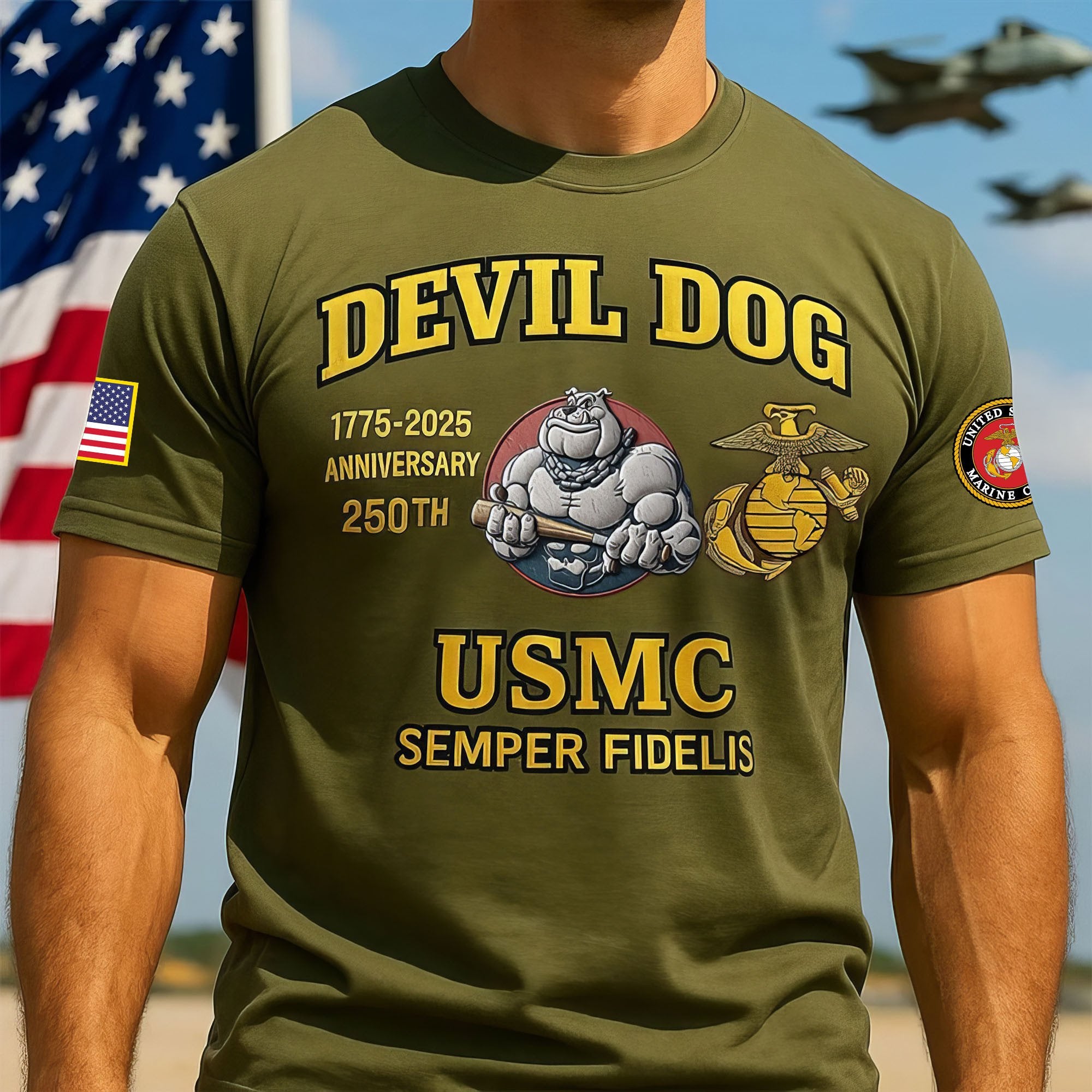Premium USMC T-Shirt VPVC930263, 250th Anniversary Marine Corps Shirt, Gifts For Marine Veteran, Gifts On Father's Day, Veterans Day.