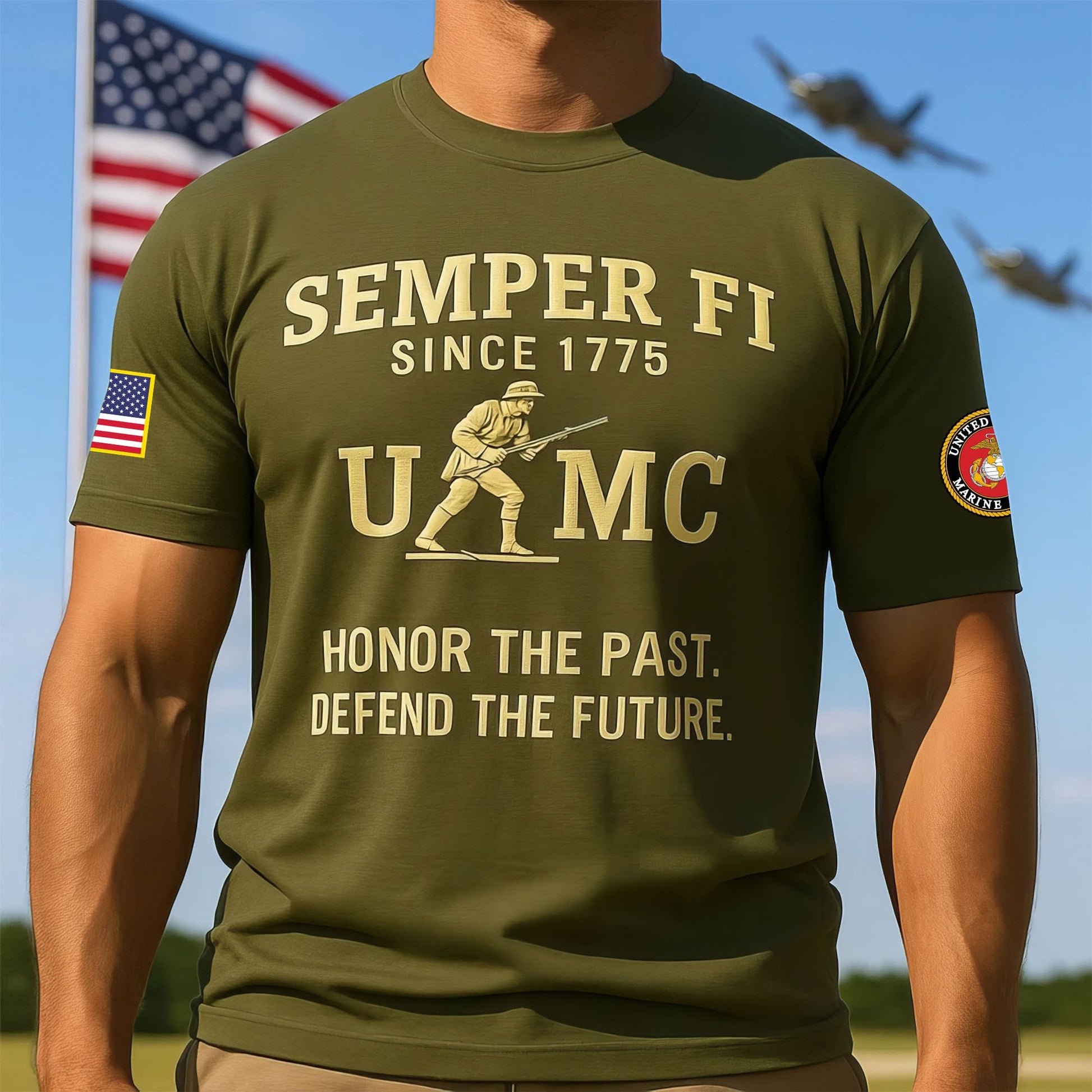 Premium USMC T-Shirt VPVC930266, 250th Anniversary Marine Corps Shirt, Gifts For Marine Veteran, Gifts On Father's Day, Veterans Day.