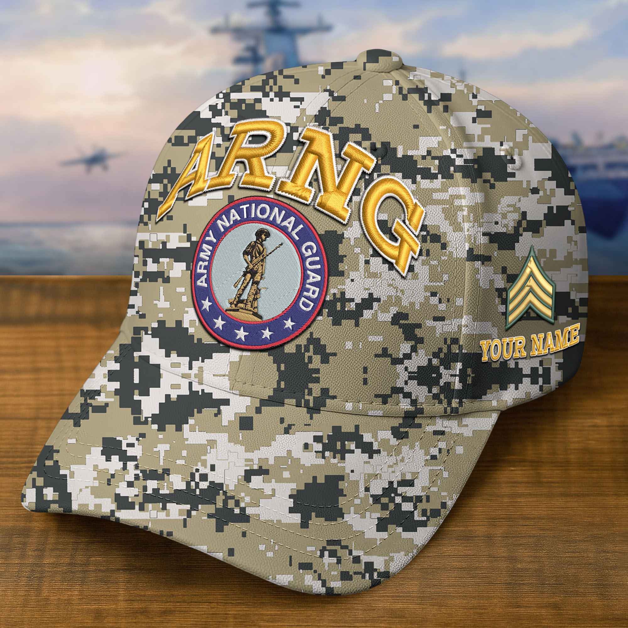 Premium Custom Army National Guard Embroidered Hat VPVC309212, Gifts For Army National Guard Veteran, Gifts On Father's Day, Veterans Day.